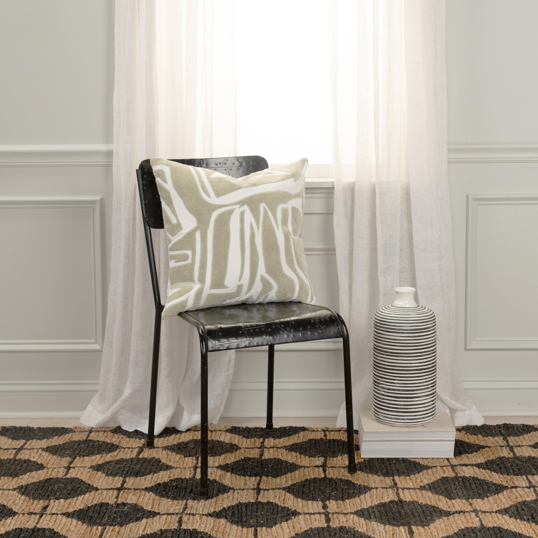 Abstract Decorative Throw Pillow - Square Pillows