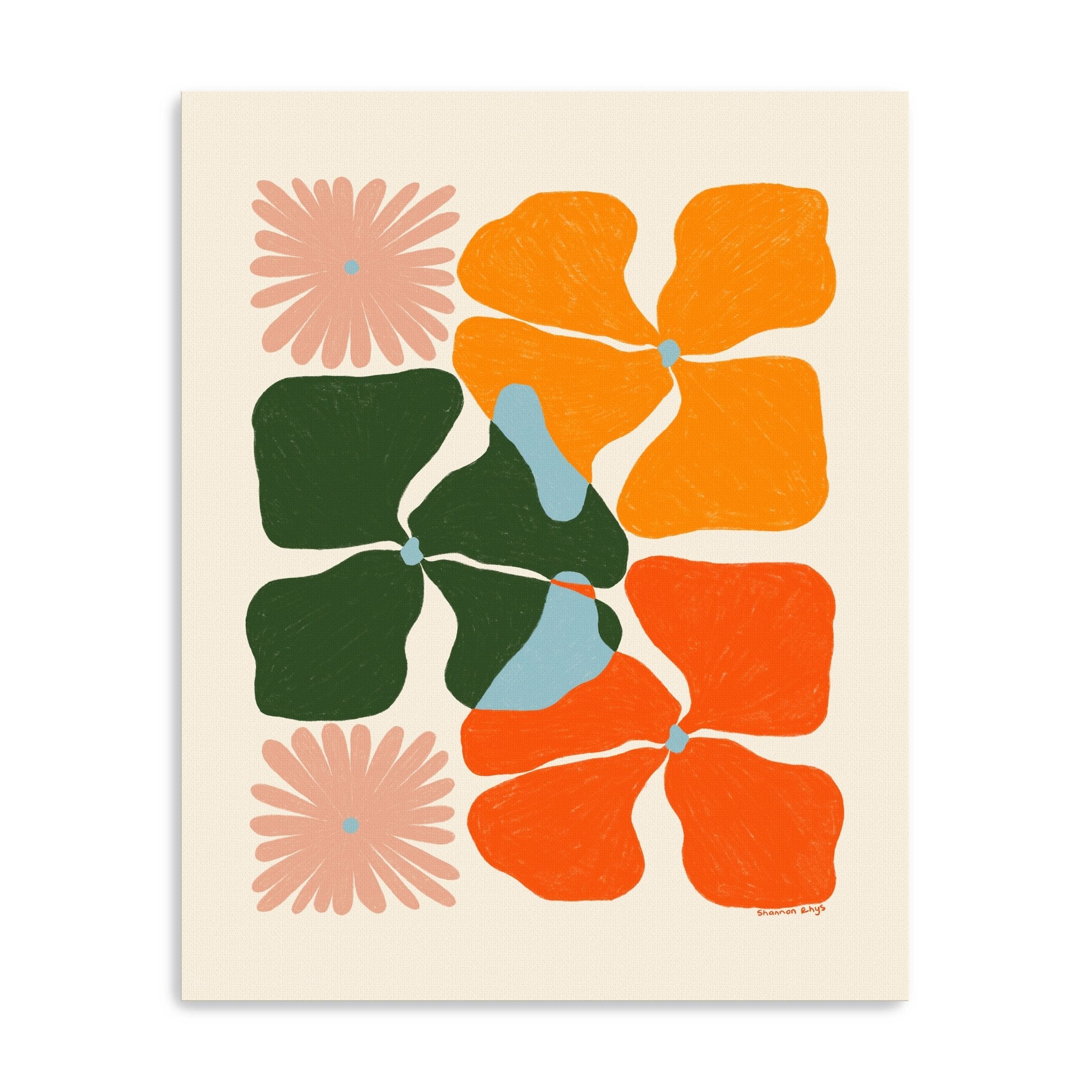 Abstract Floral II Canvas Giclee - Canvas Wall Art
