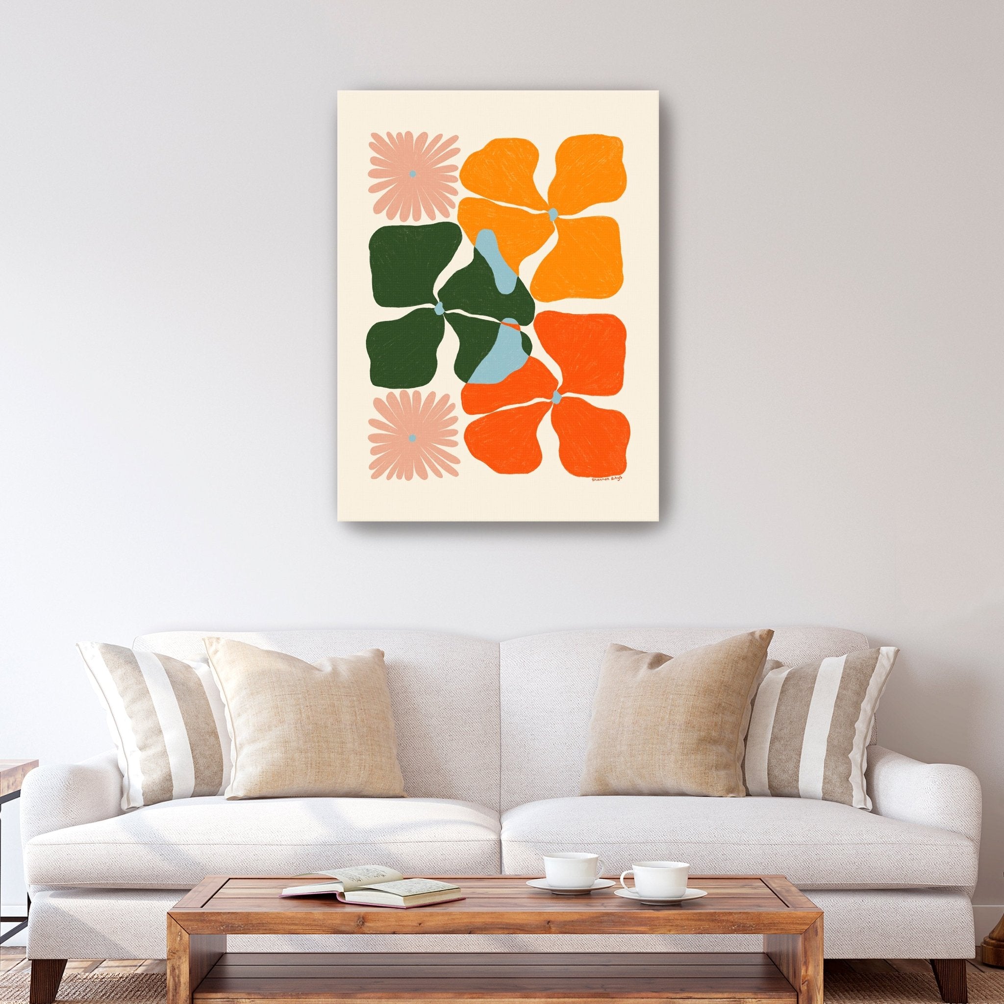 Abstract Floral II Canvas Giclee - Canvas Wall Art