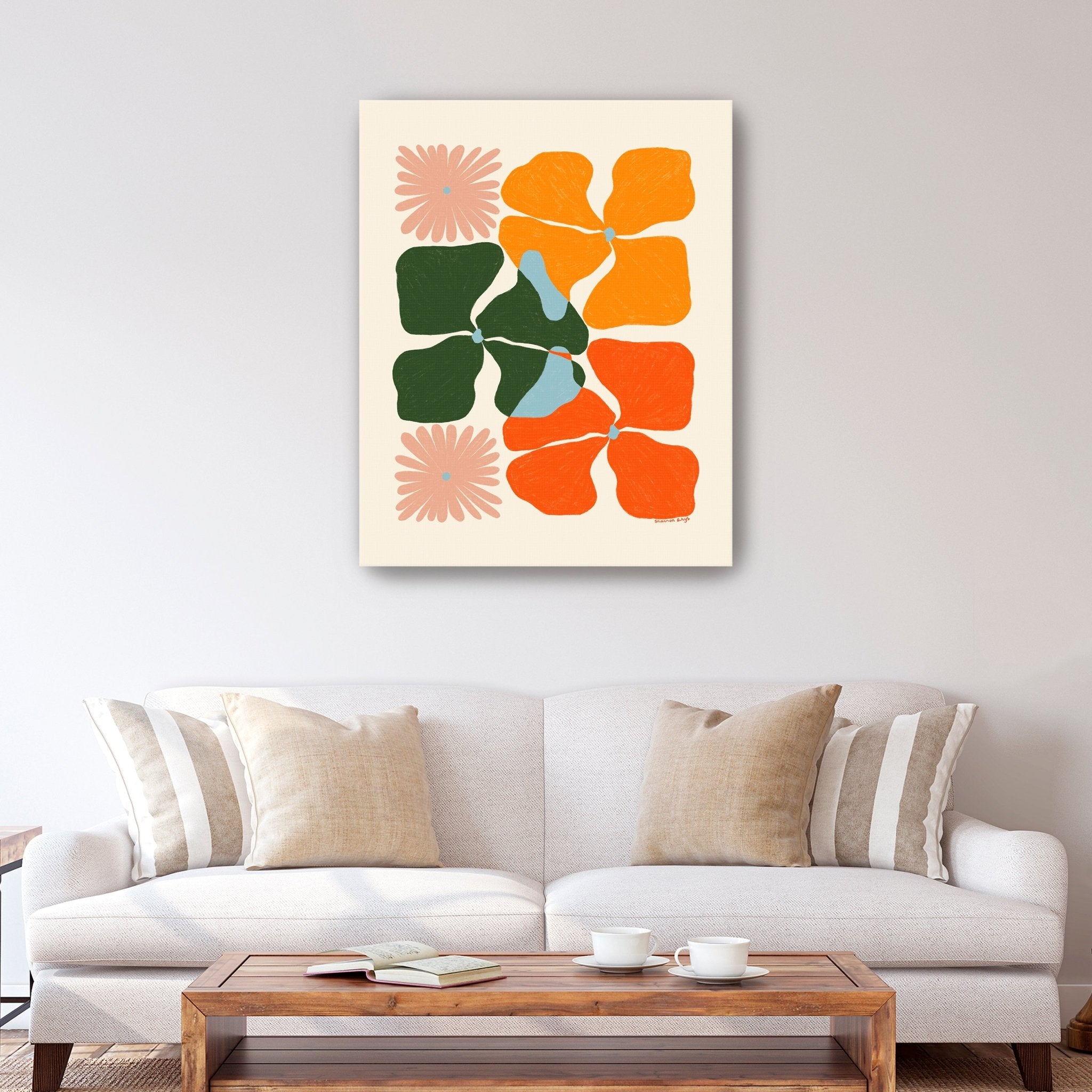 Abstract Floral II Canvas Giclee - Canvas Wall Art