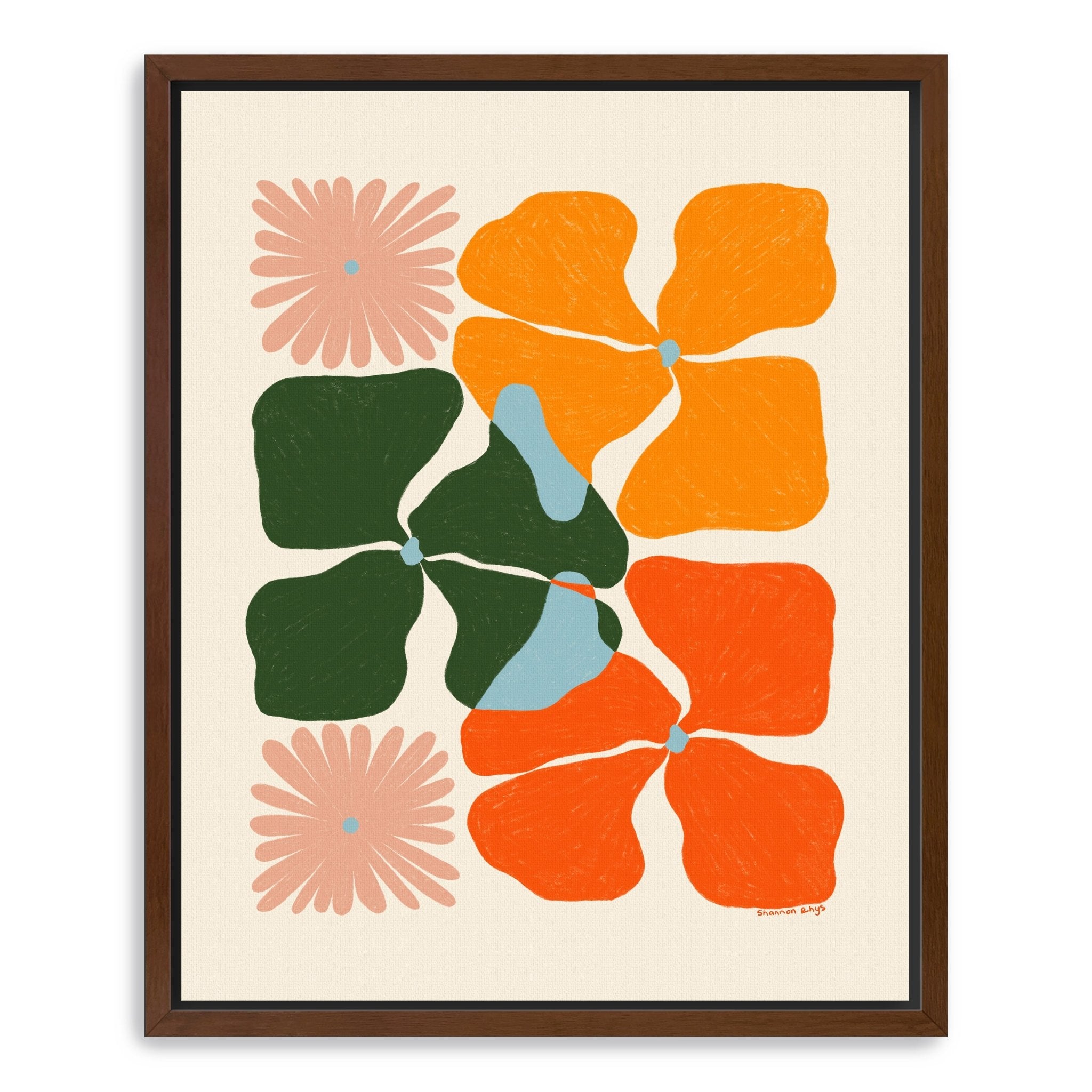 Abstract Floral II Canvas Giclee - Canvas Wall Art