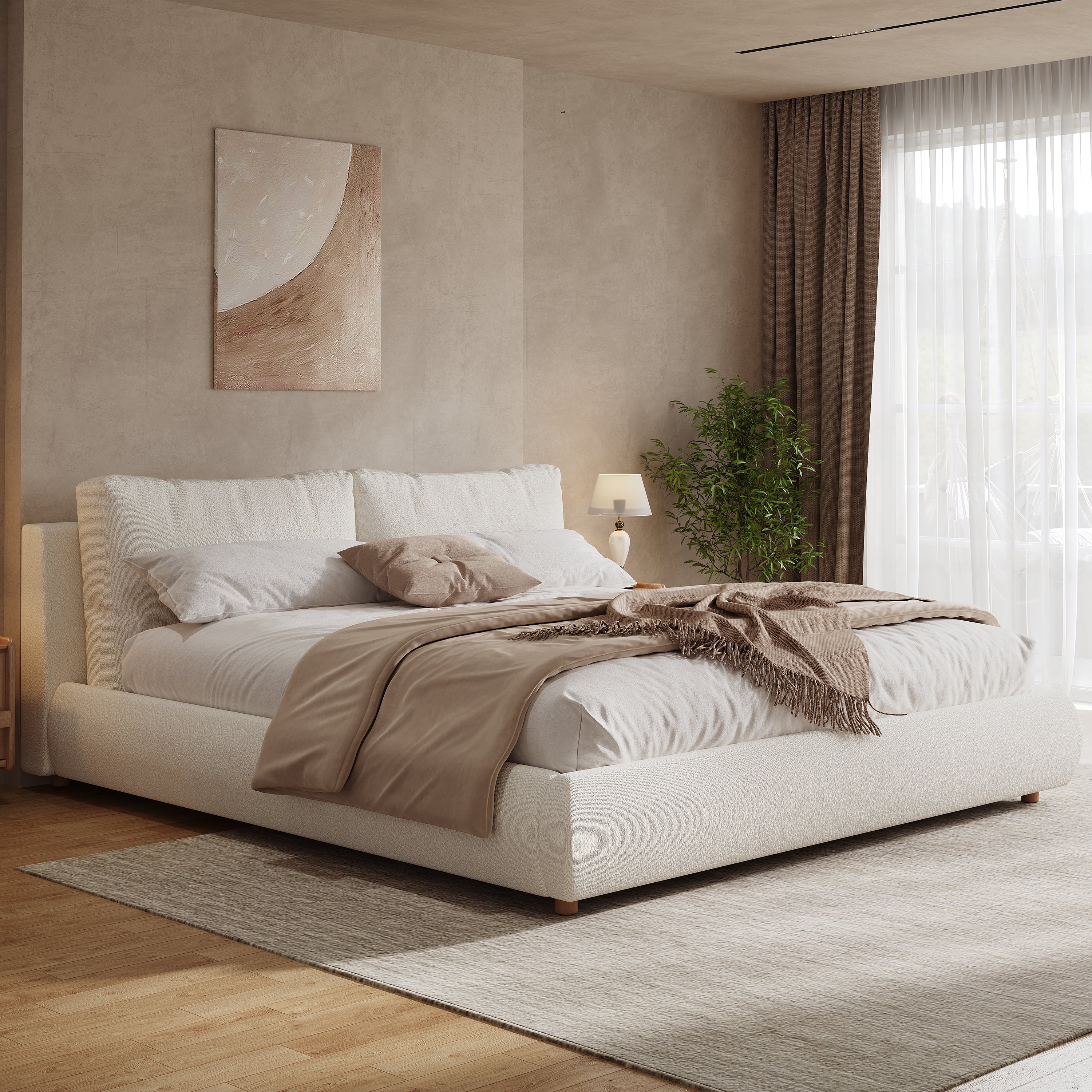 Upholstered Platform Bed