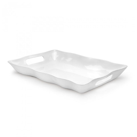 Ruffle 18" x 12" Outdoor Rectangle Tray