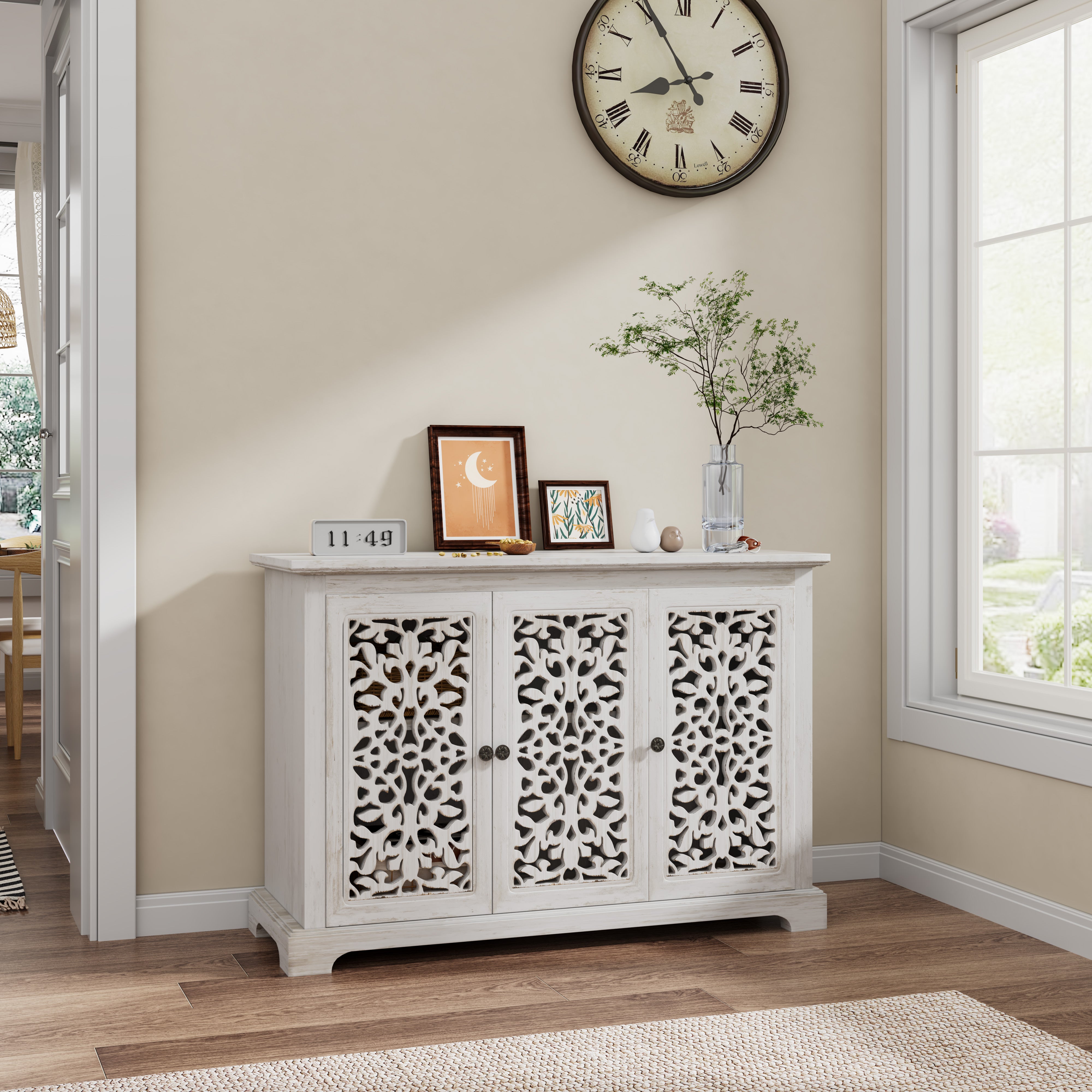 Antique Sideboard Storage Cabinet