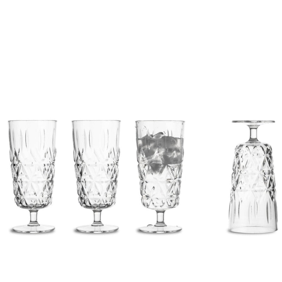 Picnic Outdoor Dinnerware Collection Champagne Glass, Set of 4 Serveware