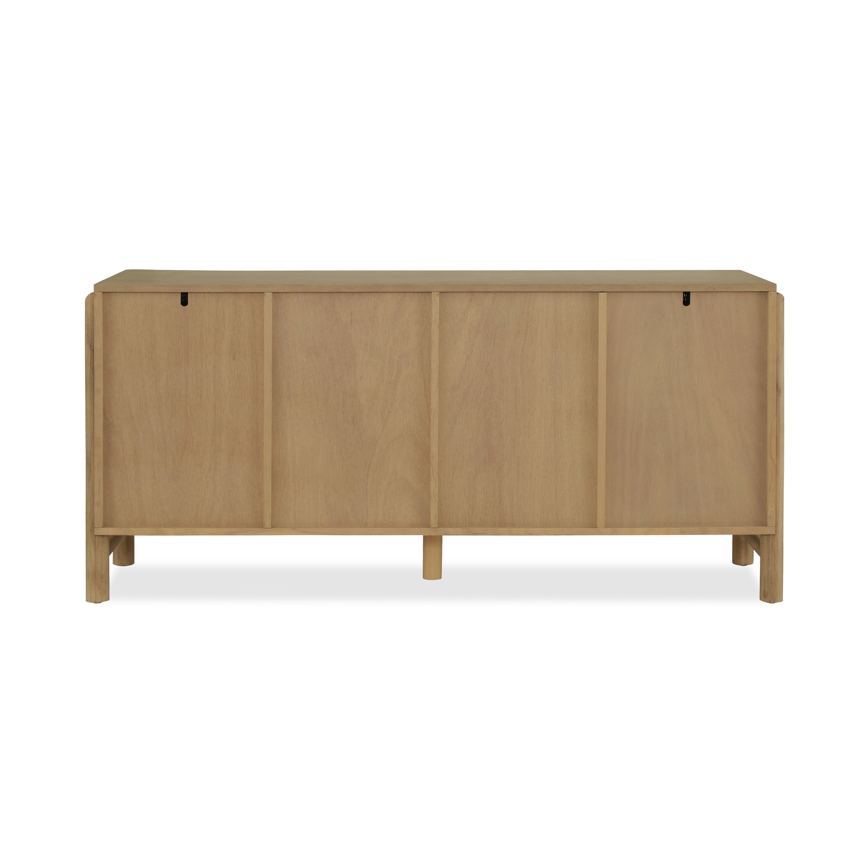 Natural Farmhouse Cabinet with Handwoven Paper Rope Doors, Solid Wood Legs and Natural Finish, for Hallway, Entryway or Living Room
