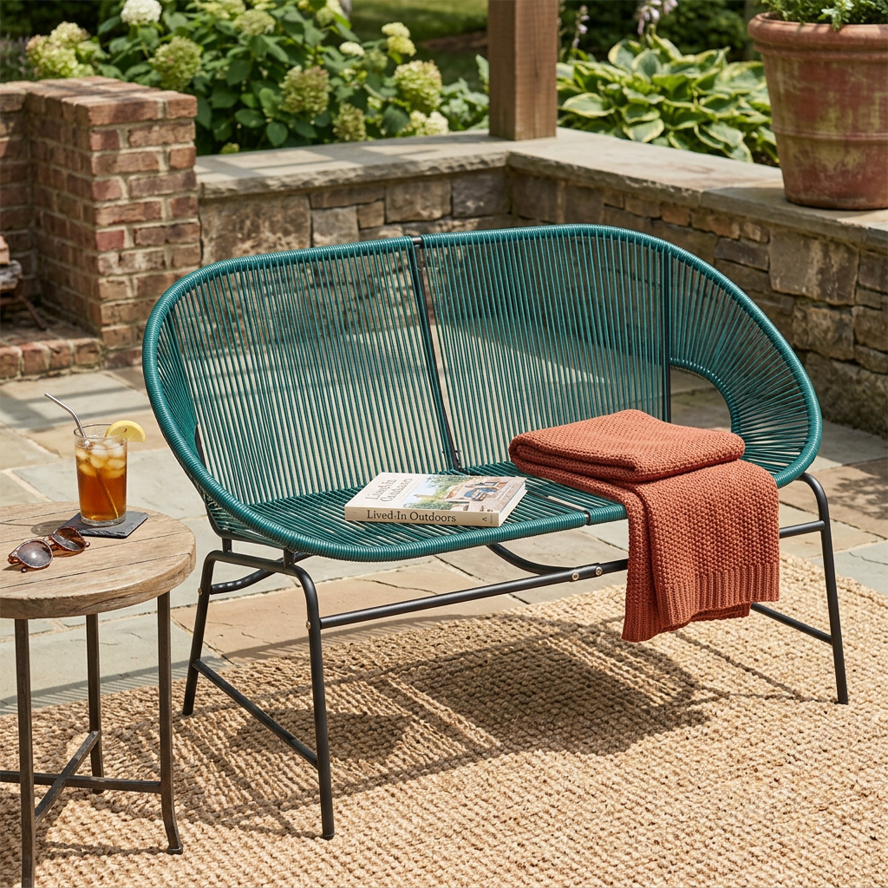 Nusa Outdoor Patio Wicker Loveseat