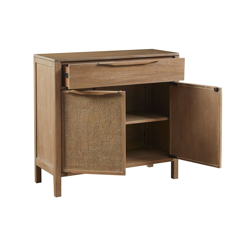 Accent Chest with Drawer and Cane Webbing Doors - Dressers