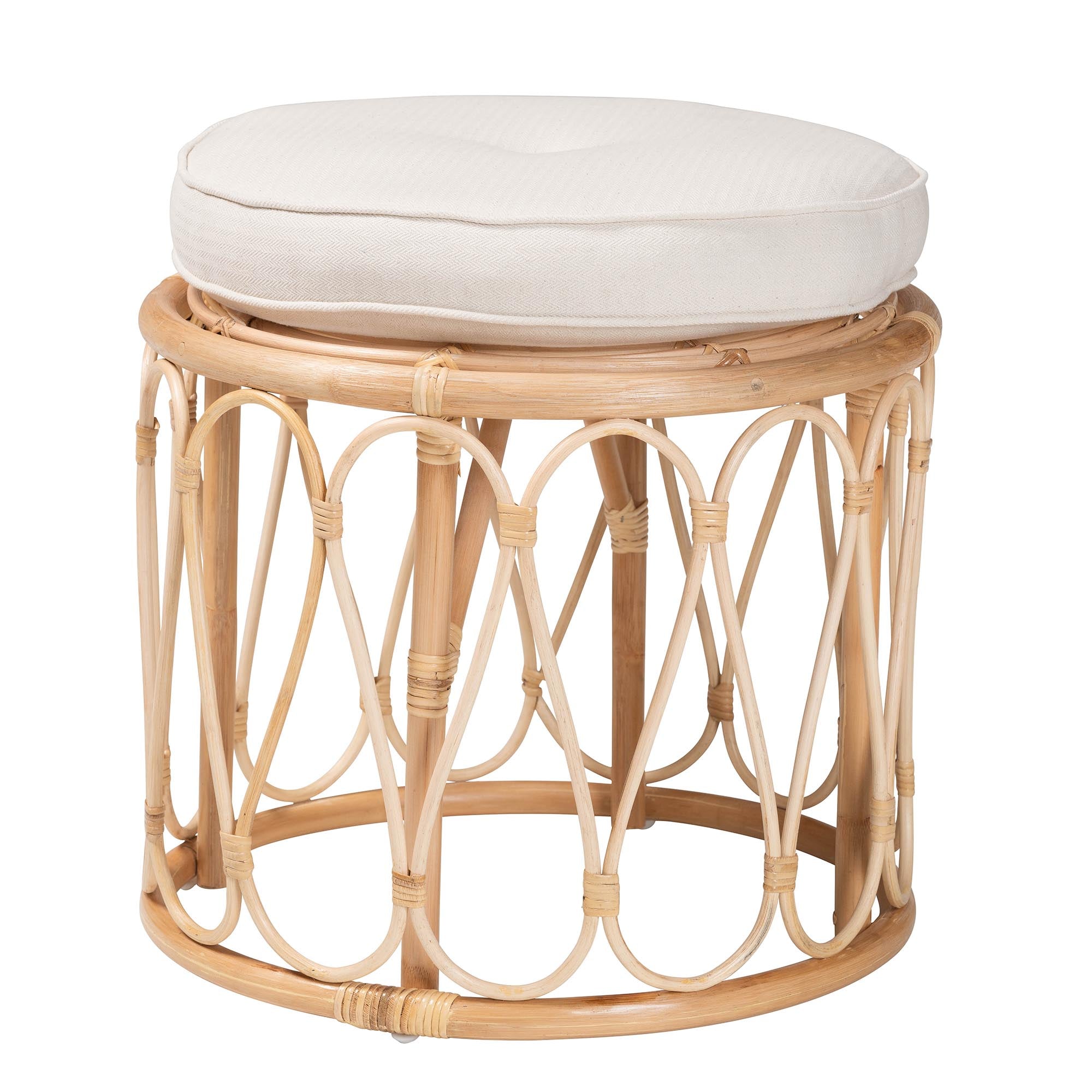 Patel Rattan Ottoman Footstool