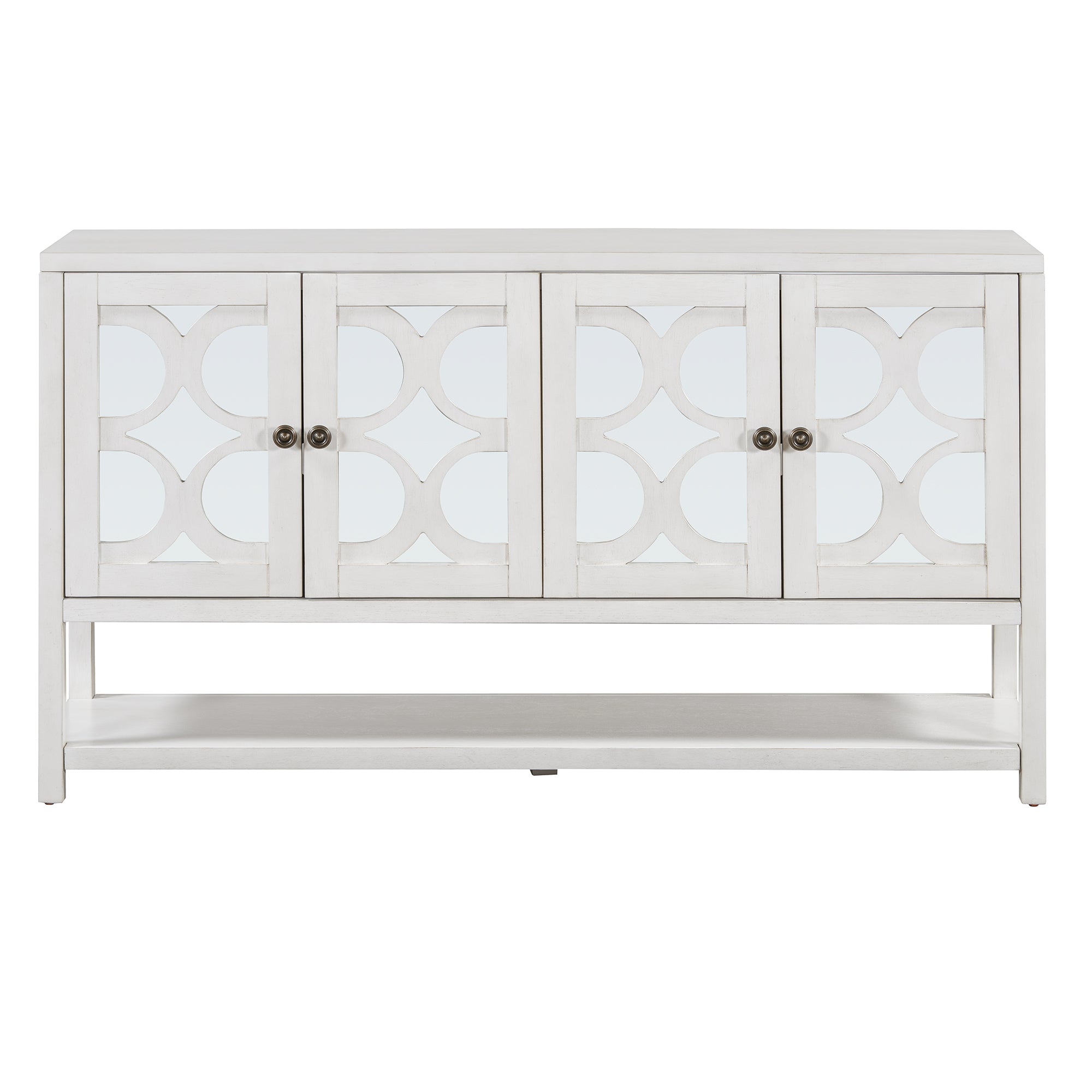 Mirrored Door Console Table