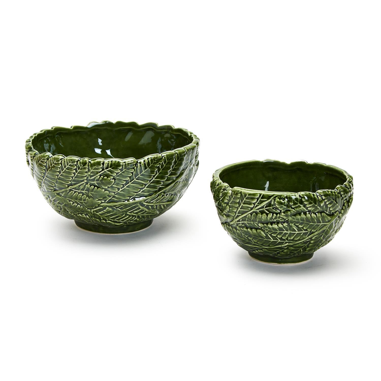 Fern Leaf Bowls, Set of 2