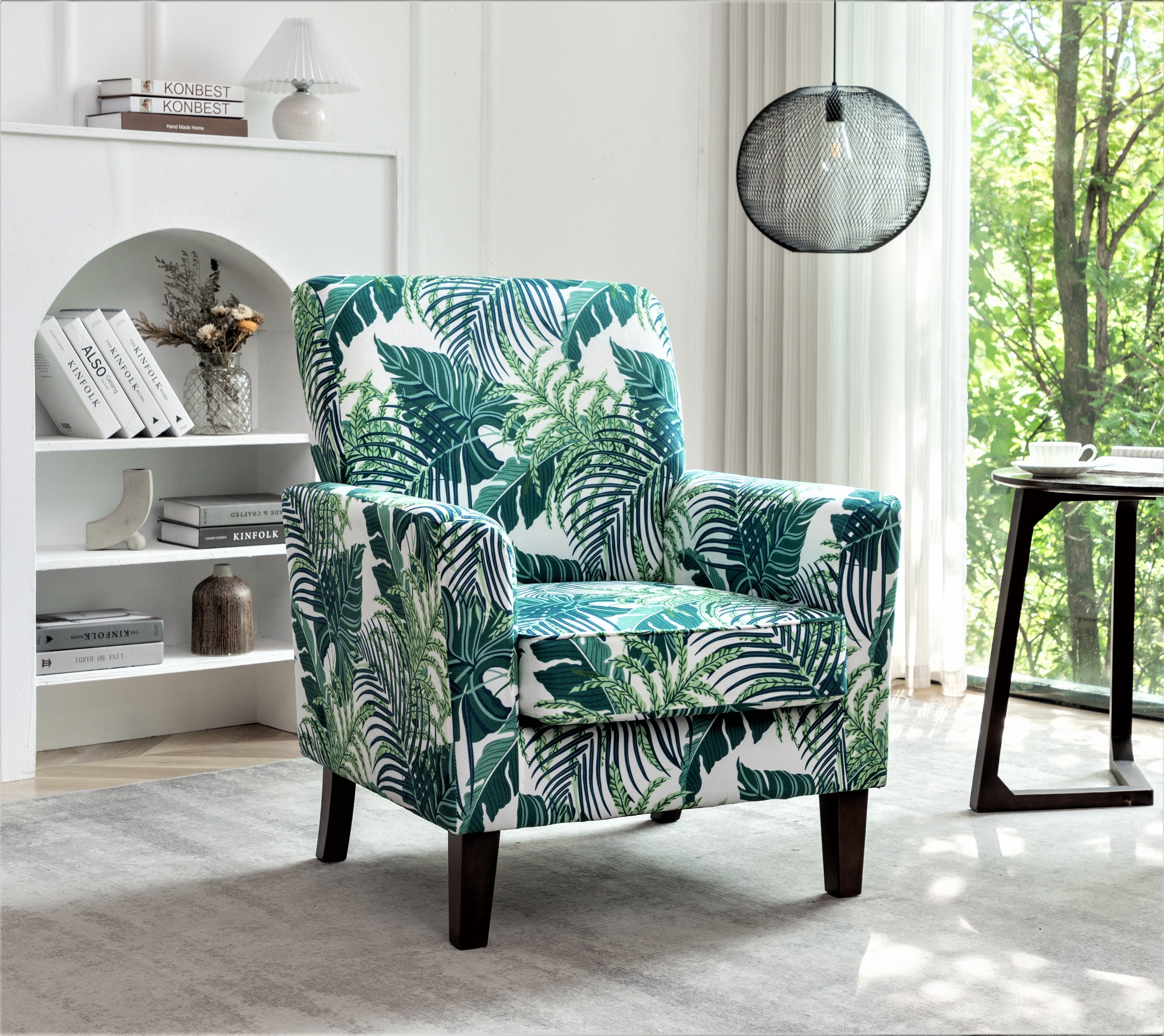 Palm Patterned Armchair