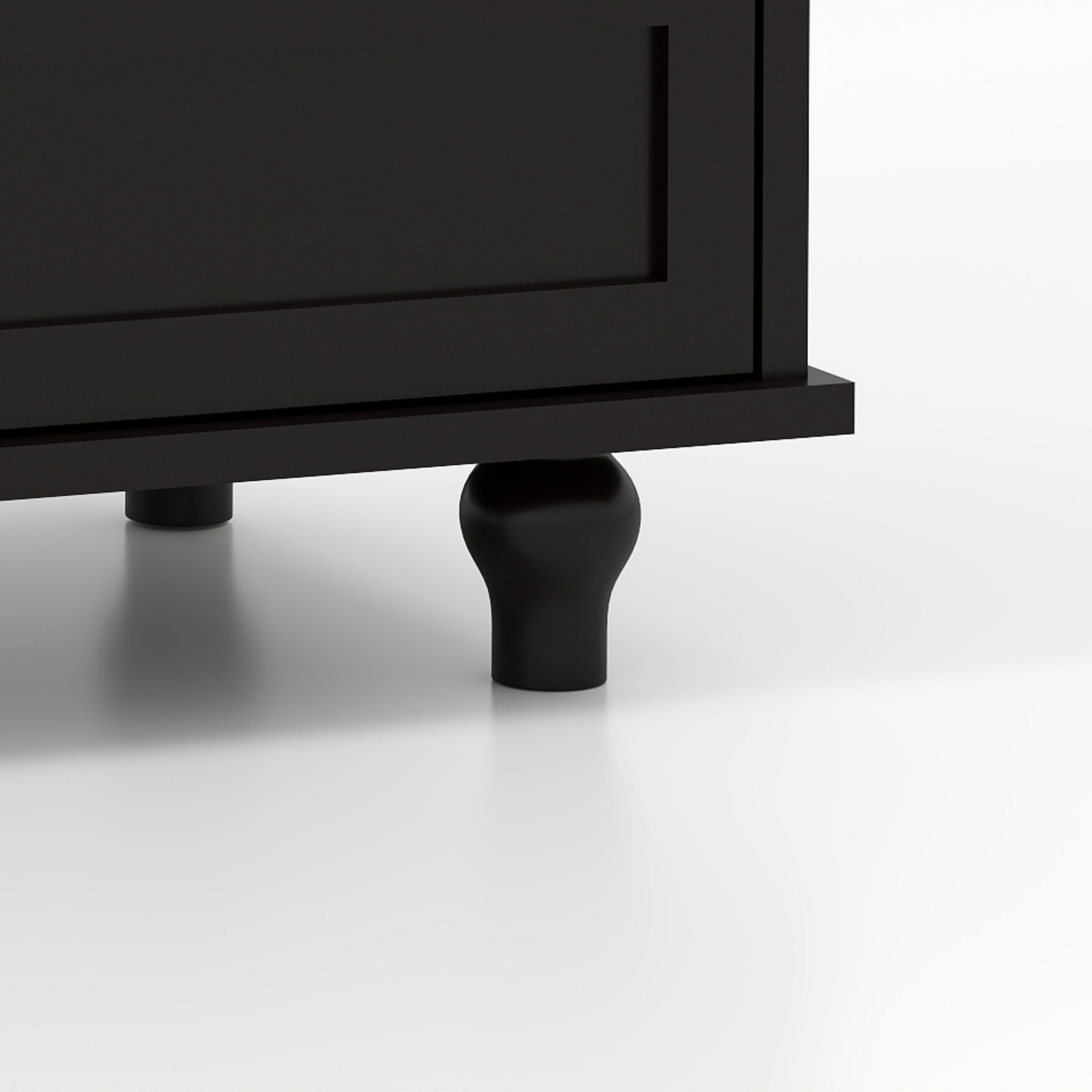 Double Glass Door Accent Cabinet