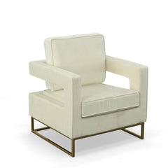 Adadon Velvet Upholstered Arm Chair - Accent Chairs