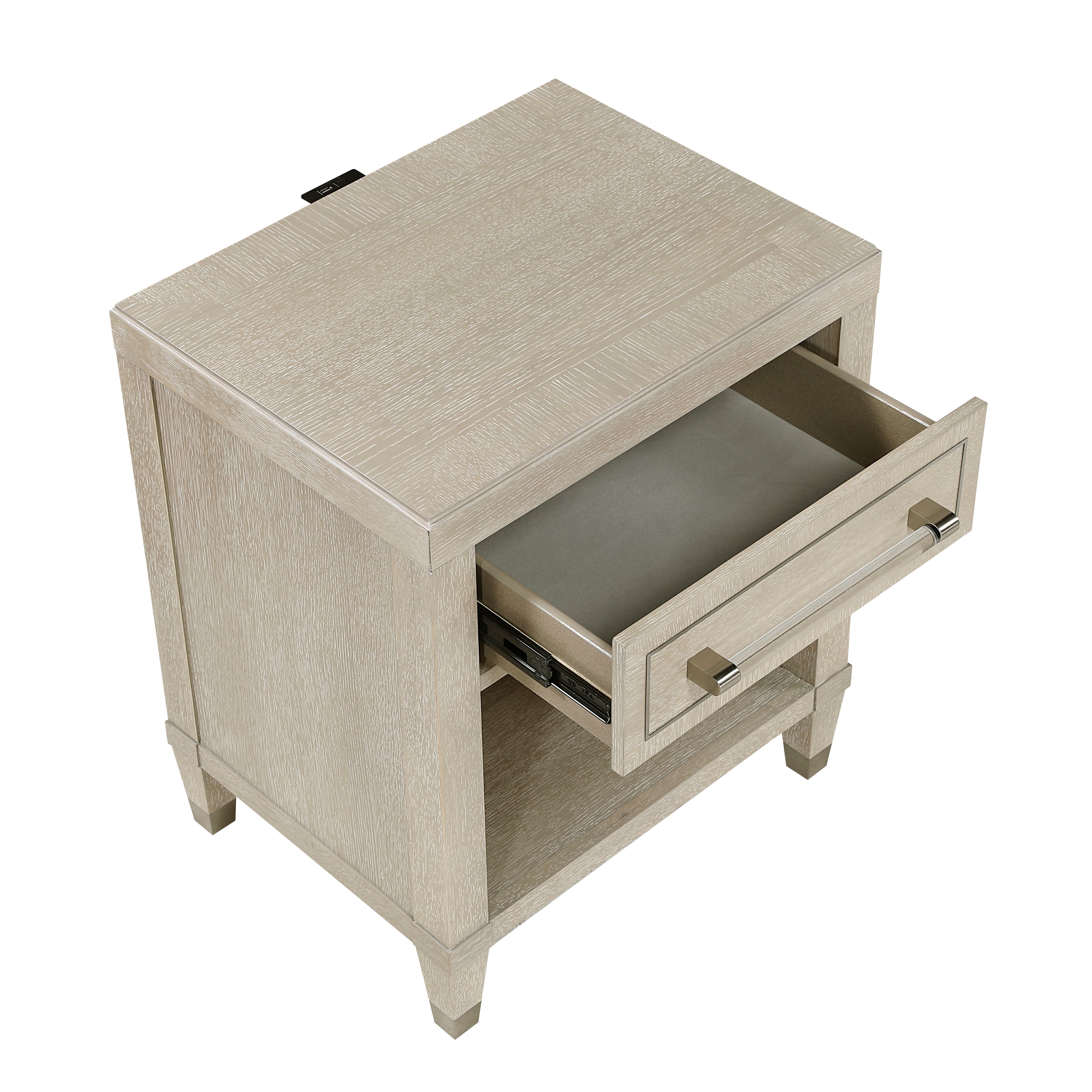 Nightstand with Charging Ports