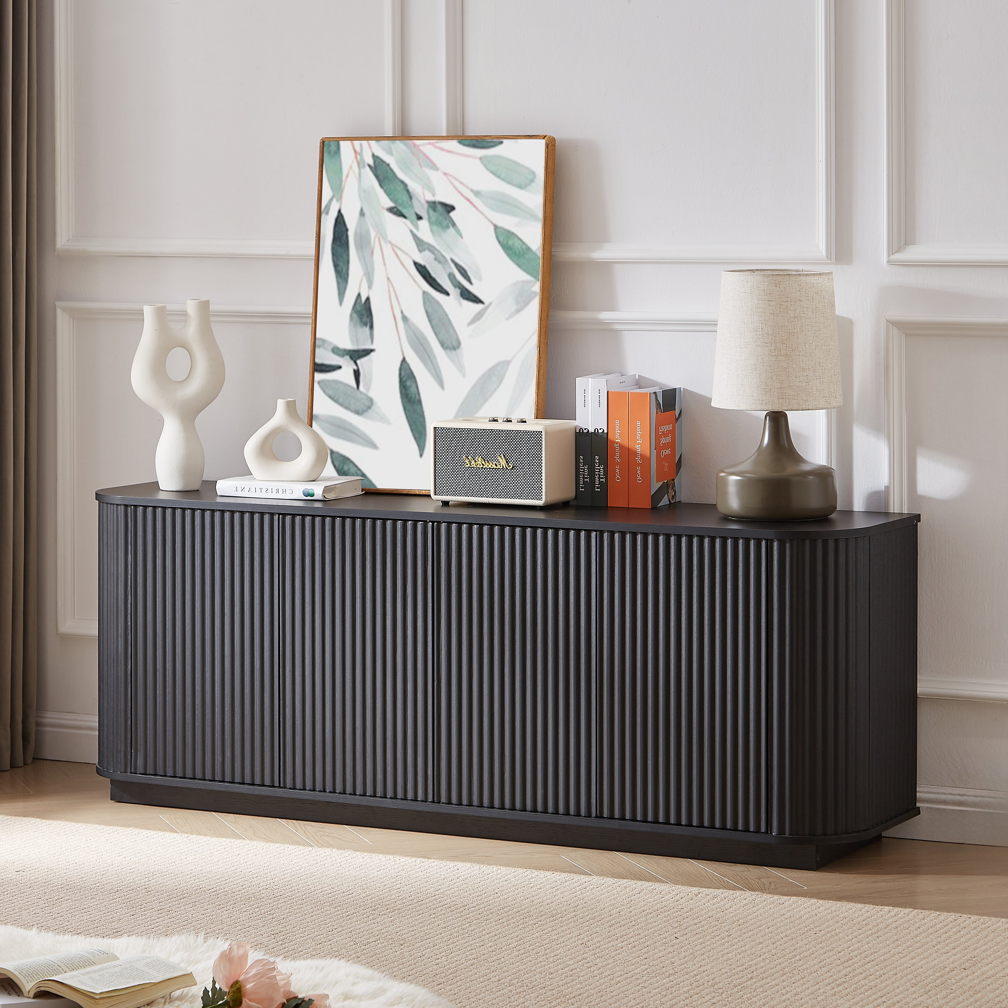Fluted TV Stand