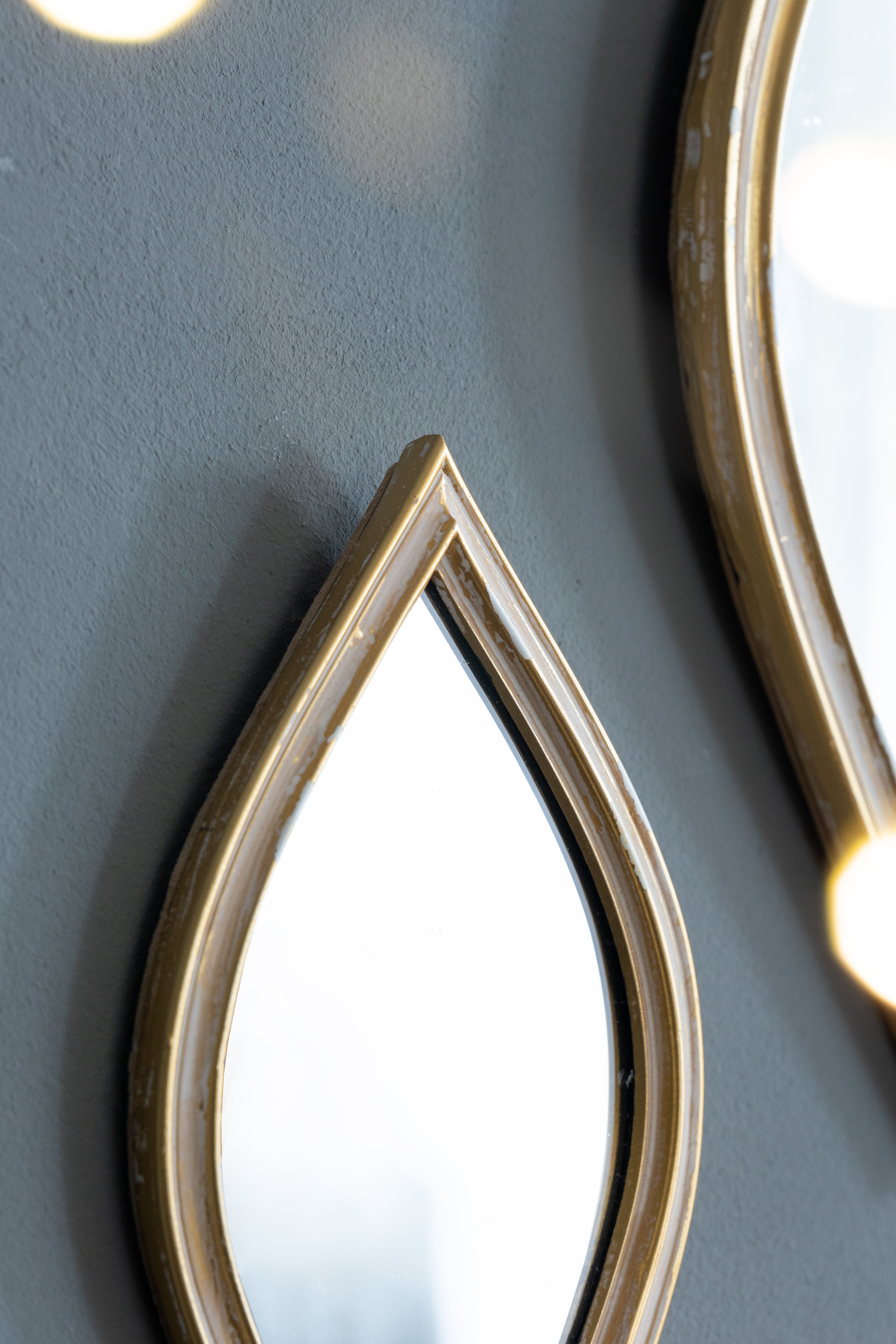 2-Piece Small Decorative Mirror for Wall Decor