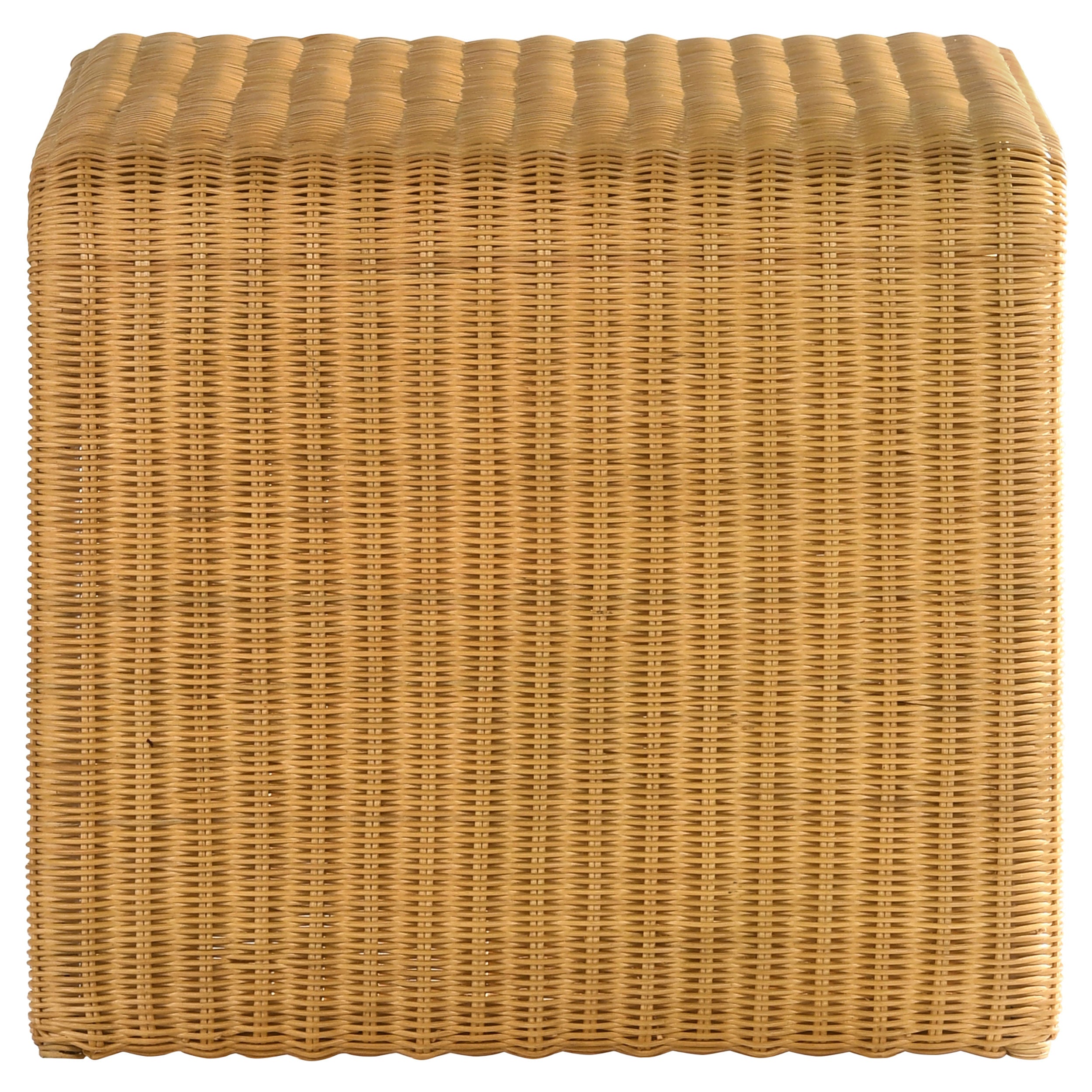 Gage 2-Piece Coffee and End Table Set with Woven Rattan Finish