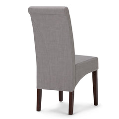 Aegis Upholstered Dining Chair with Curved Top Detail, Set of 2 - Dining Chairs