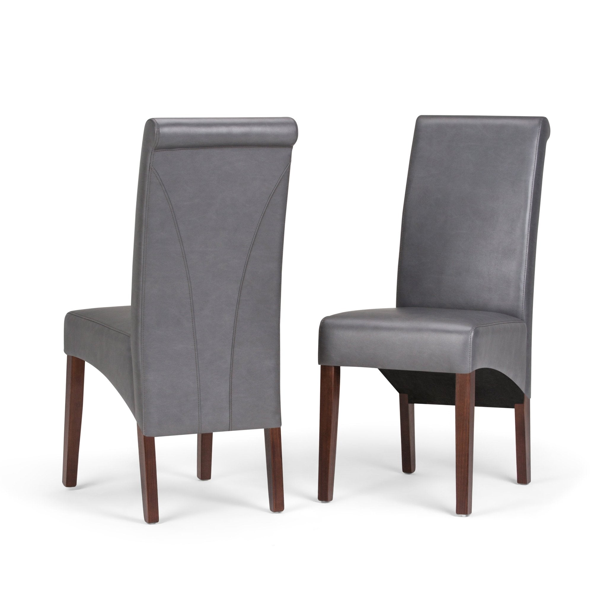 Aegis Upholstered Dining Chair with Curved Top Detail, Set of 2 - Dining Chairs