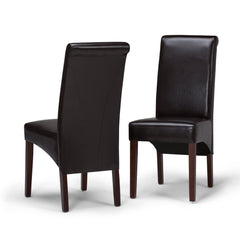 Aegis Upholstered Dining Chair with Curved Top Detail, Set of 2 - Dining Chairs