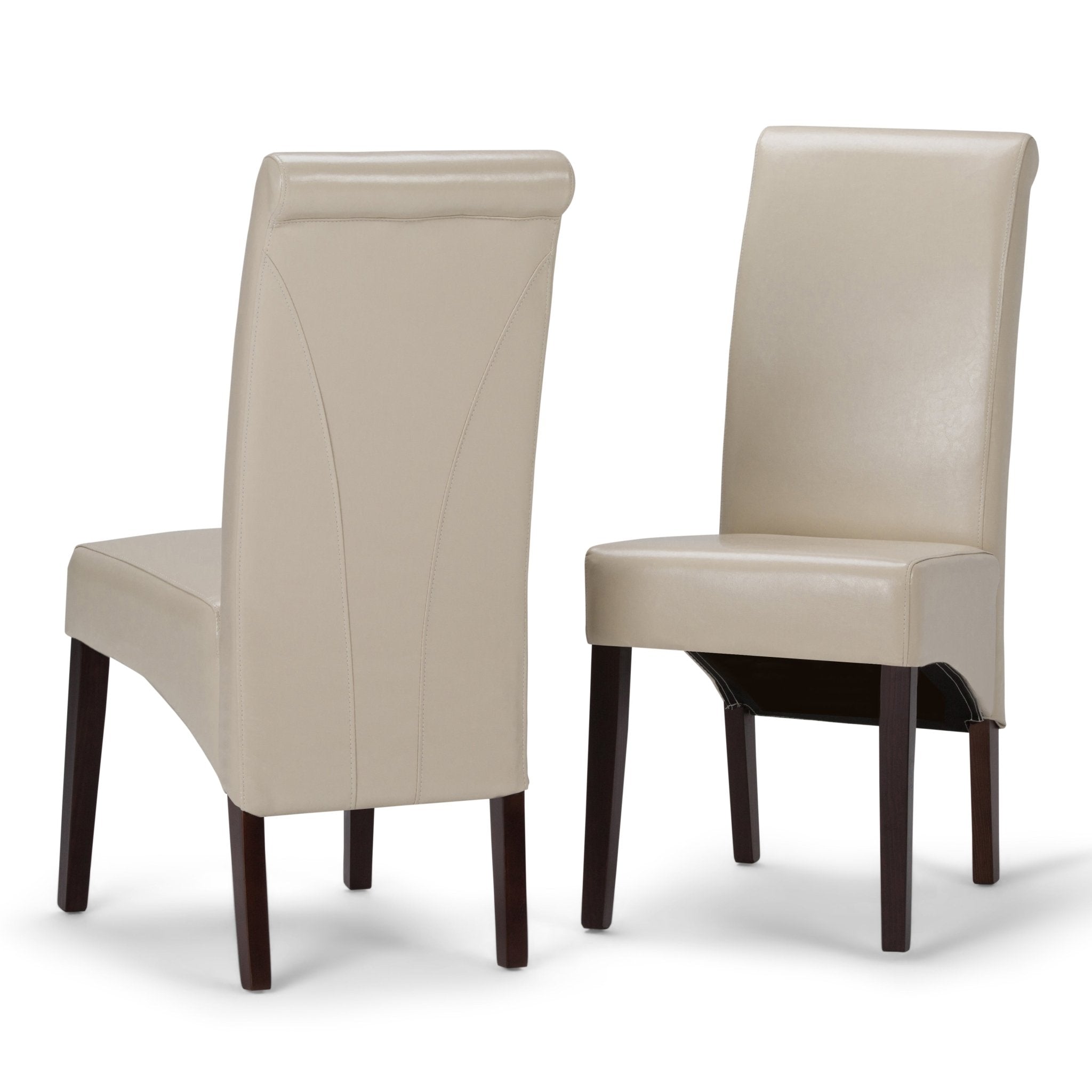 Aegis Upholstered Dining Chair with Curved Top Detail, Set of 2 - Dining Chairs