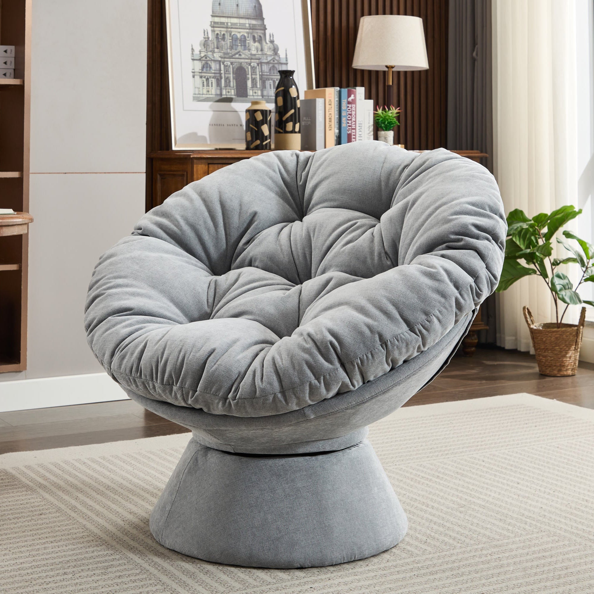 The Original Papasan™ Oversized Swivel Papasan Accent Chair