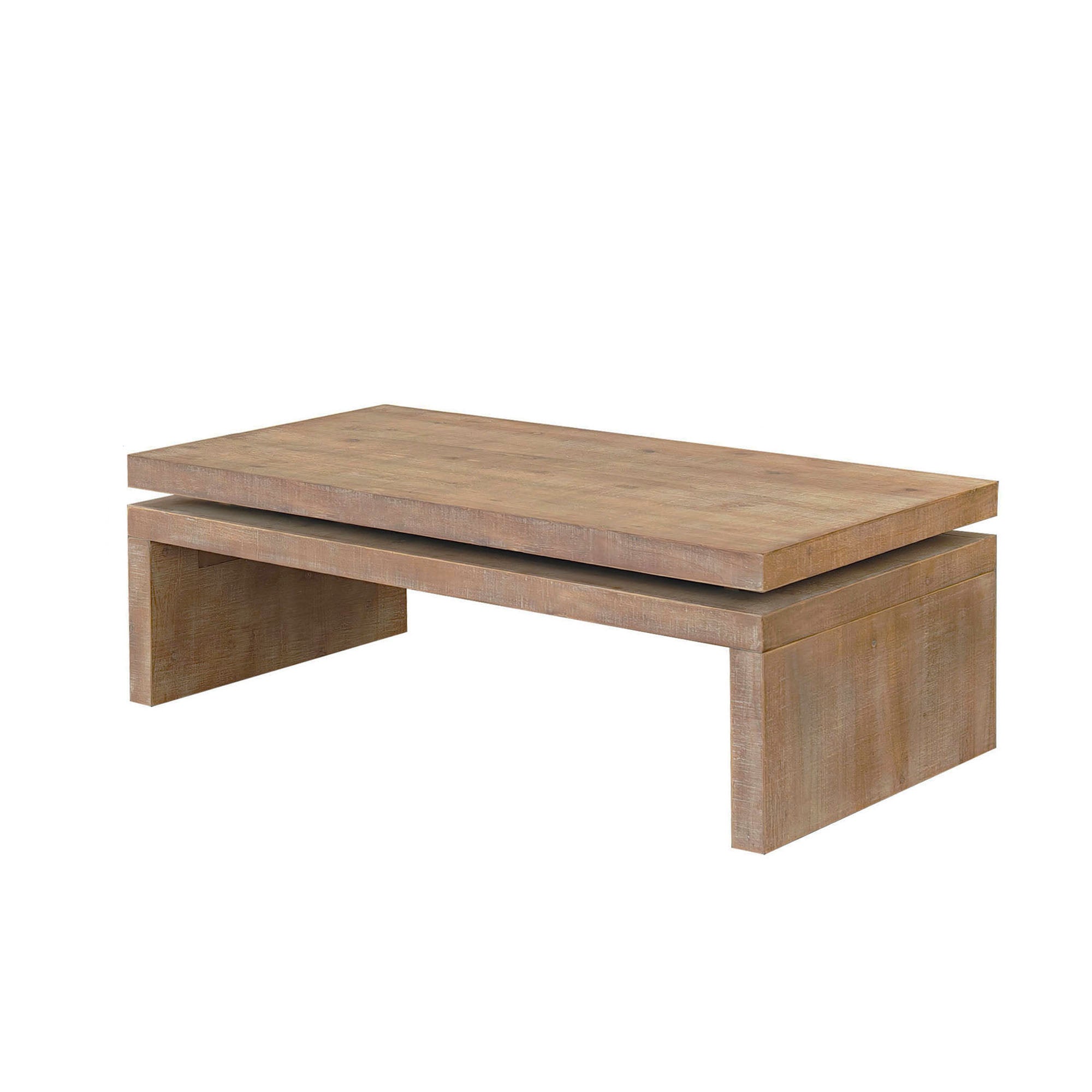 Modern Black Wood Coffee Table