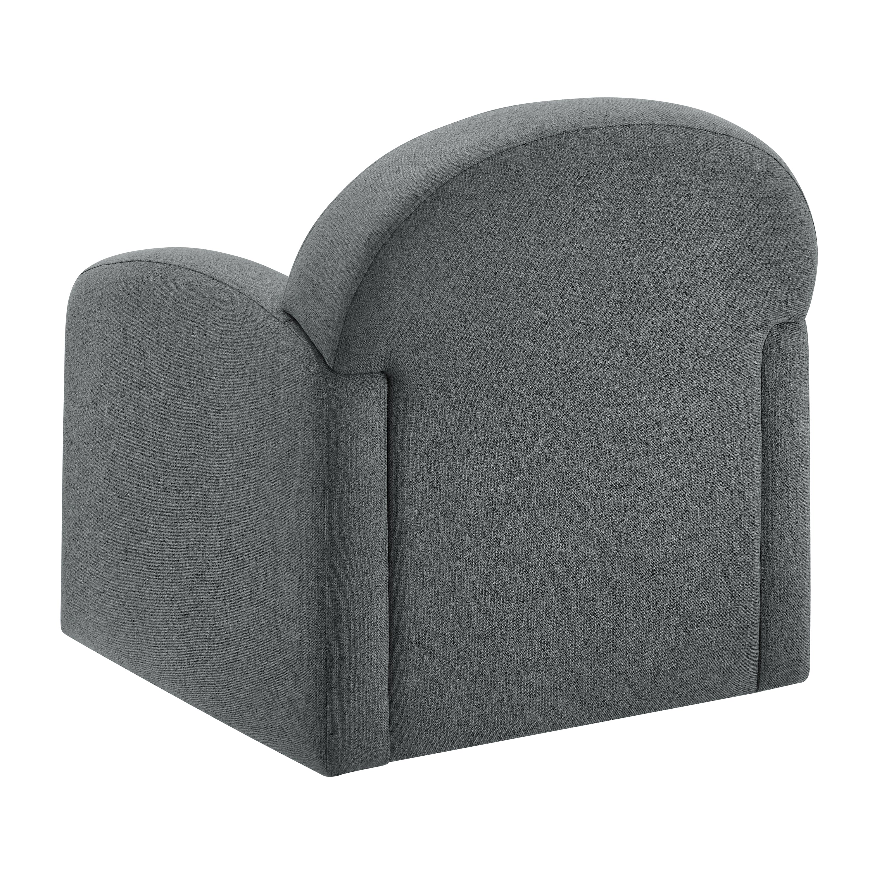 Edie Modern Round Back Swivel Accent Chair