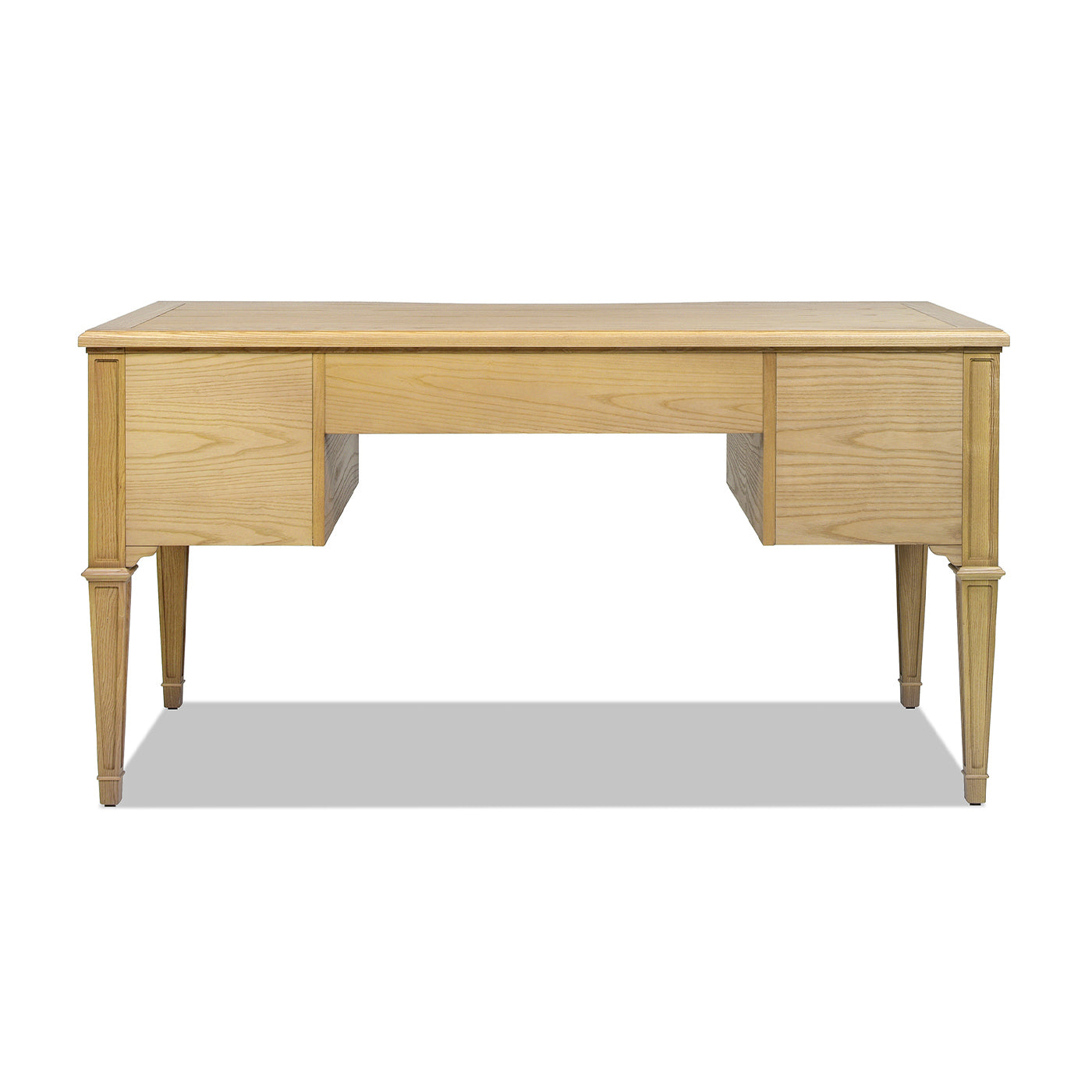 Dauphin Gold Accent 5-Drawer Wood Executive Desk
