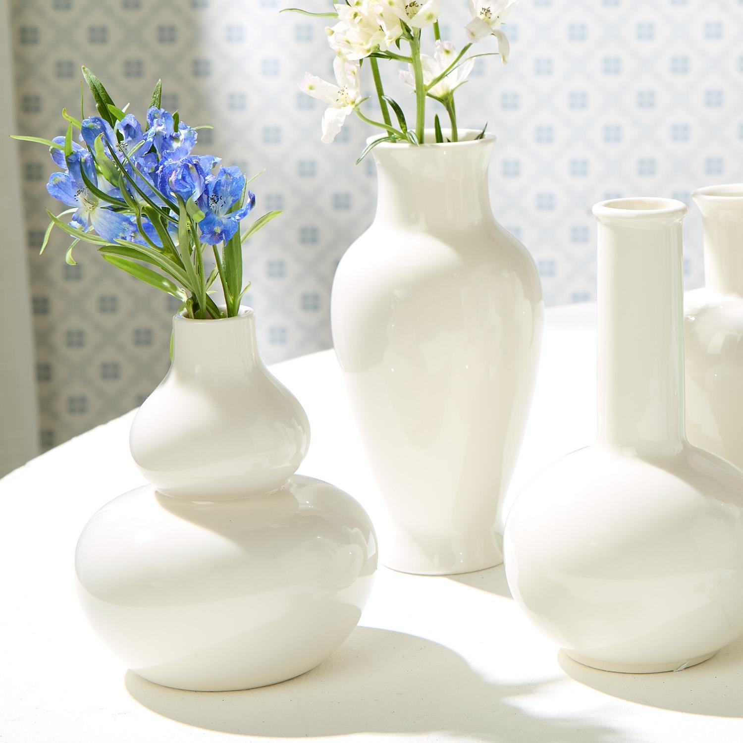Classic Porcelain Vases, Set of 5