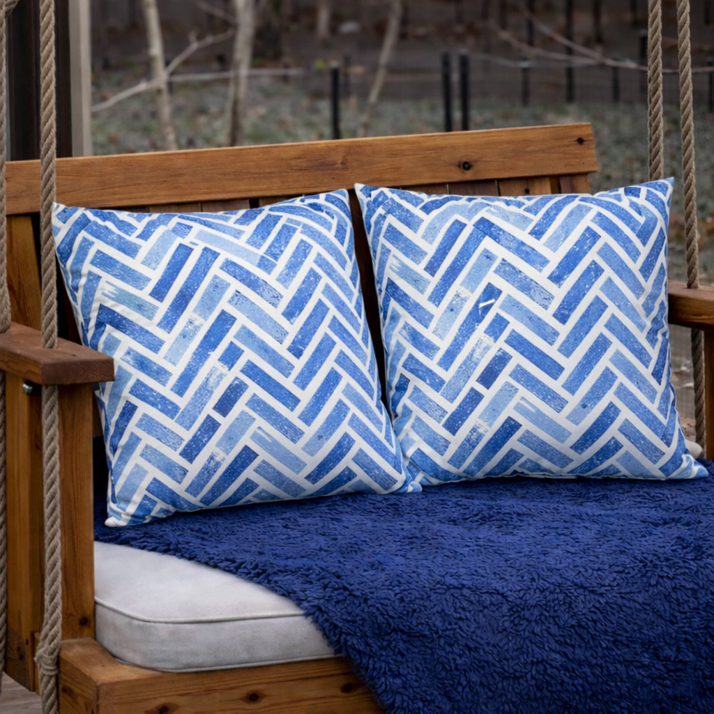 2 Pack Outdoor Throw Pillows, Waterproof & Fade-Resistant Patio Cushions - Soft & Comfortable Decorative Pillow Covers