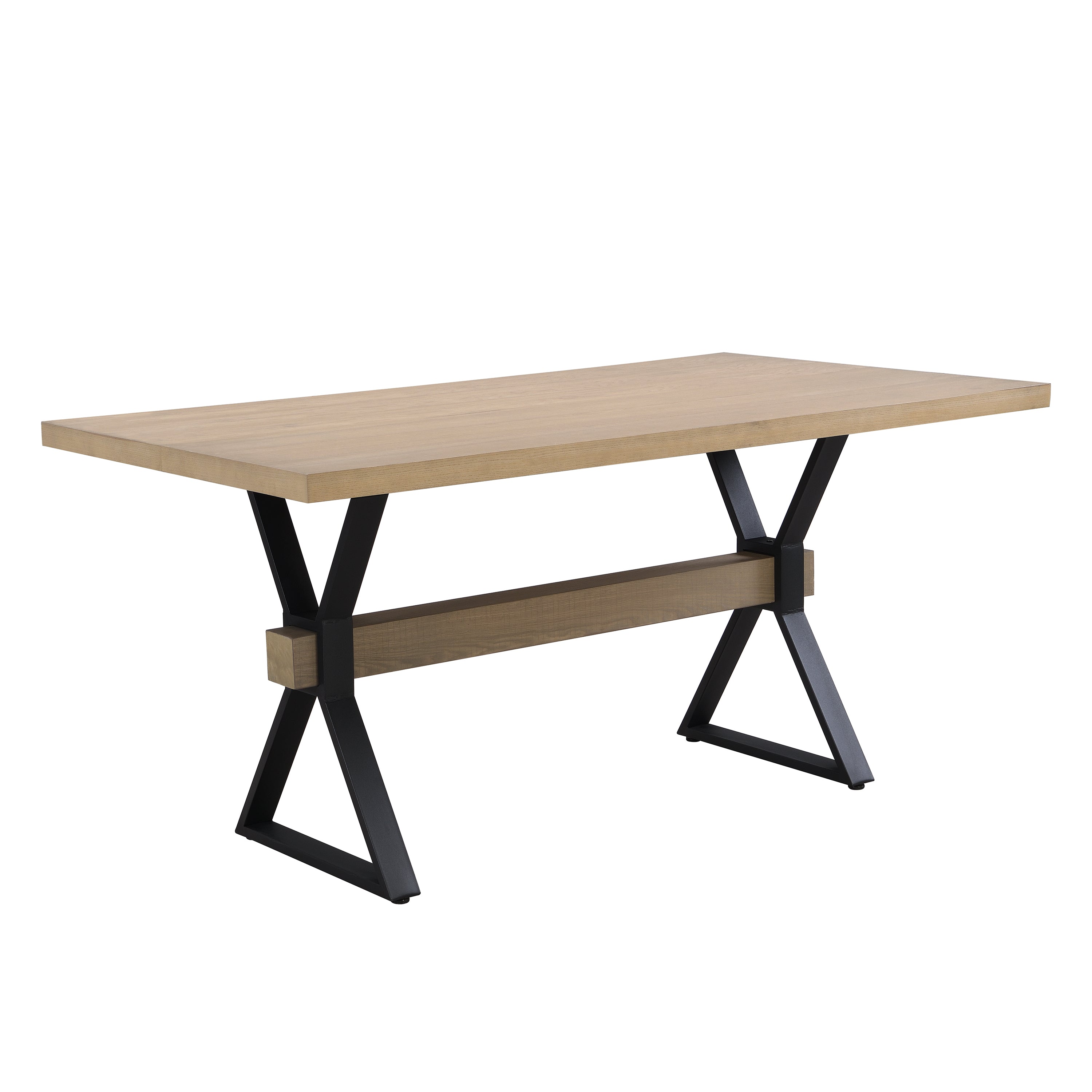 Hartsdale Rectangular Dining Table with X-Shaped Base