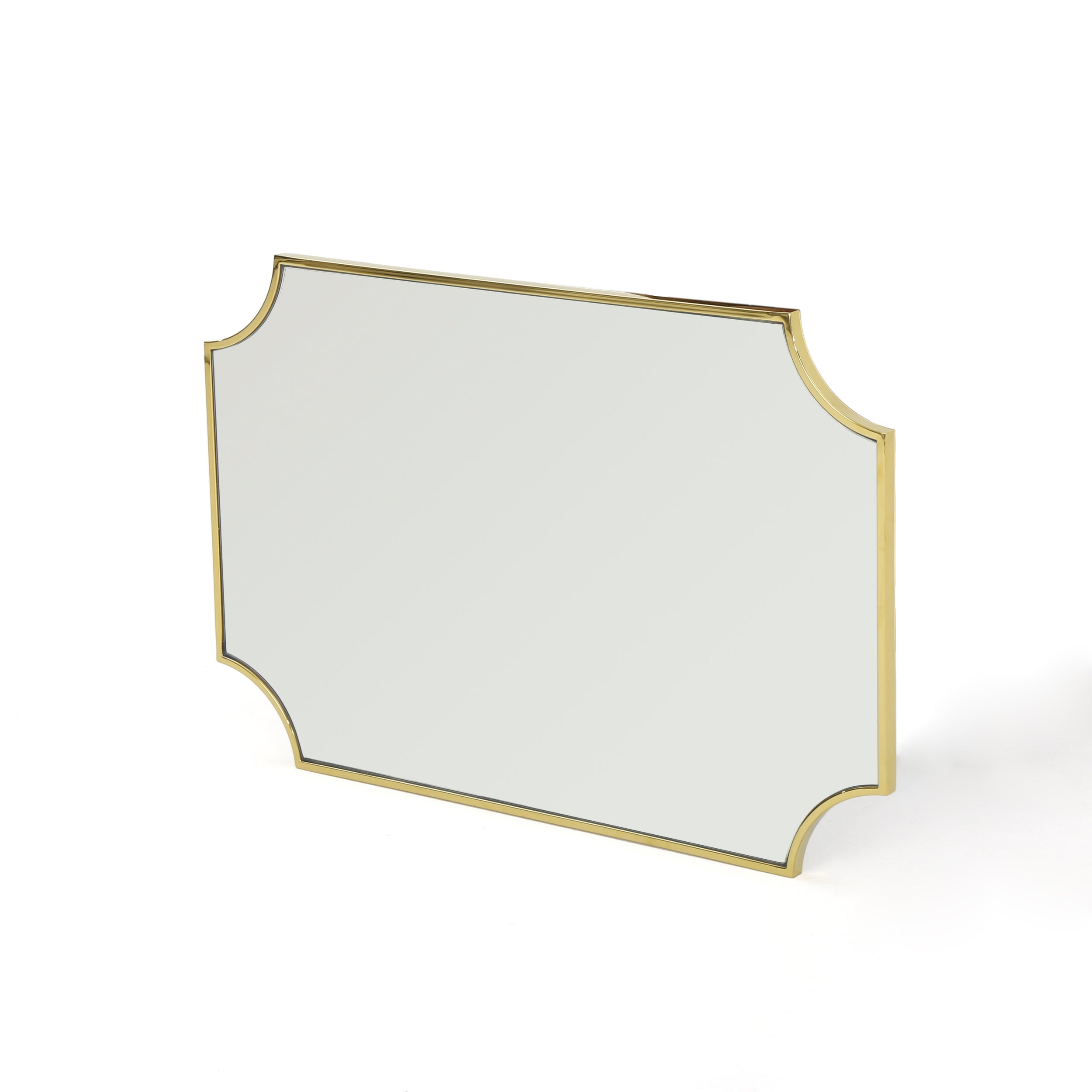 36" Wall Mirror with Rectangular Shape and Stainless Steel Frame