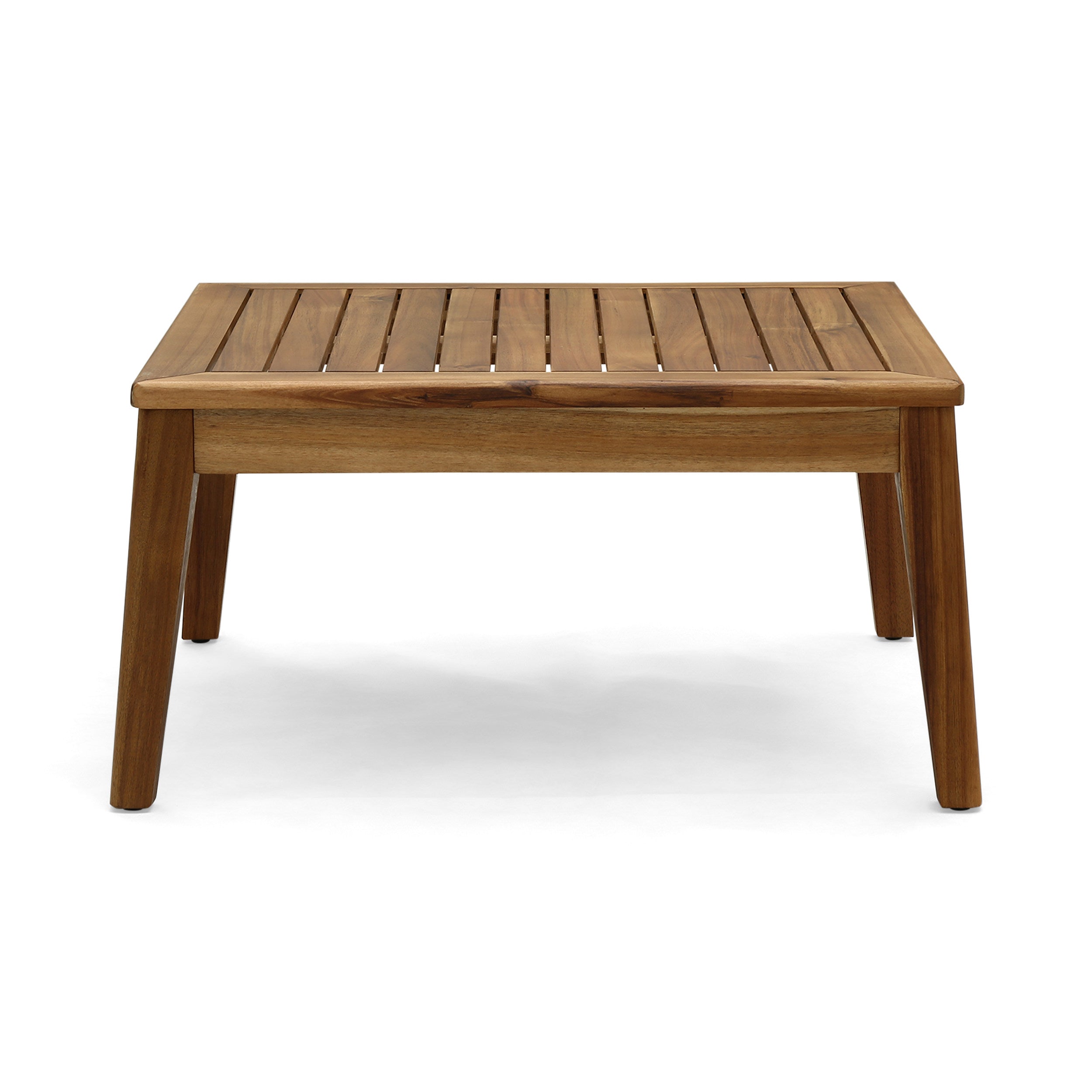 Grenada Outdoor Acacia Wood U-Shape Armless Sectional Sofa