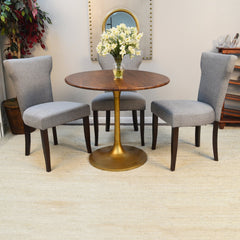 Alden Wood Top Round Dining Table - Table