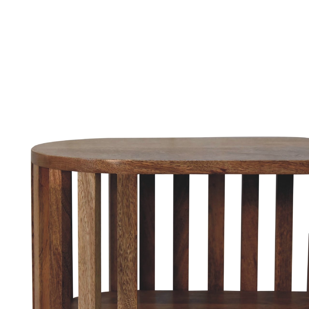 Alliance Wood Cabinet with 2 Shelves and Vertical Slats Design - Cabinets
