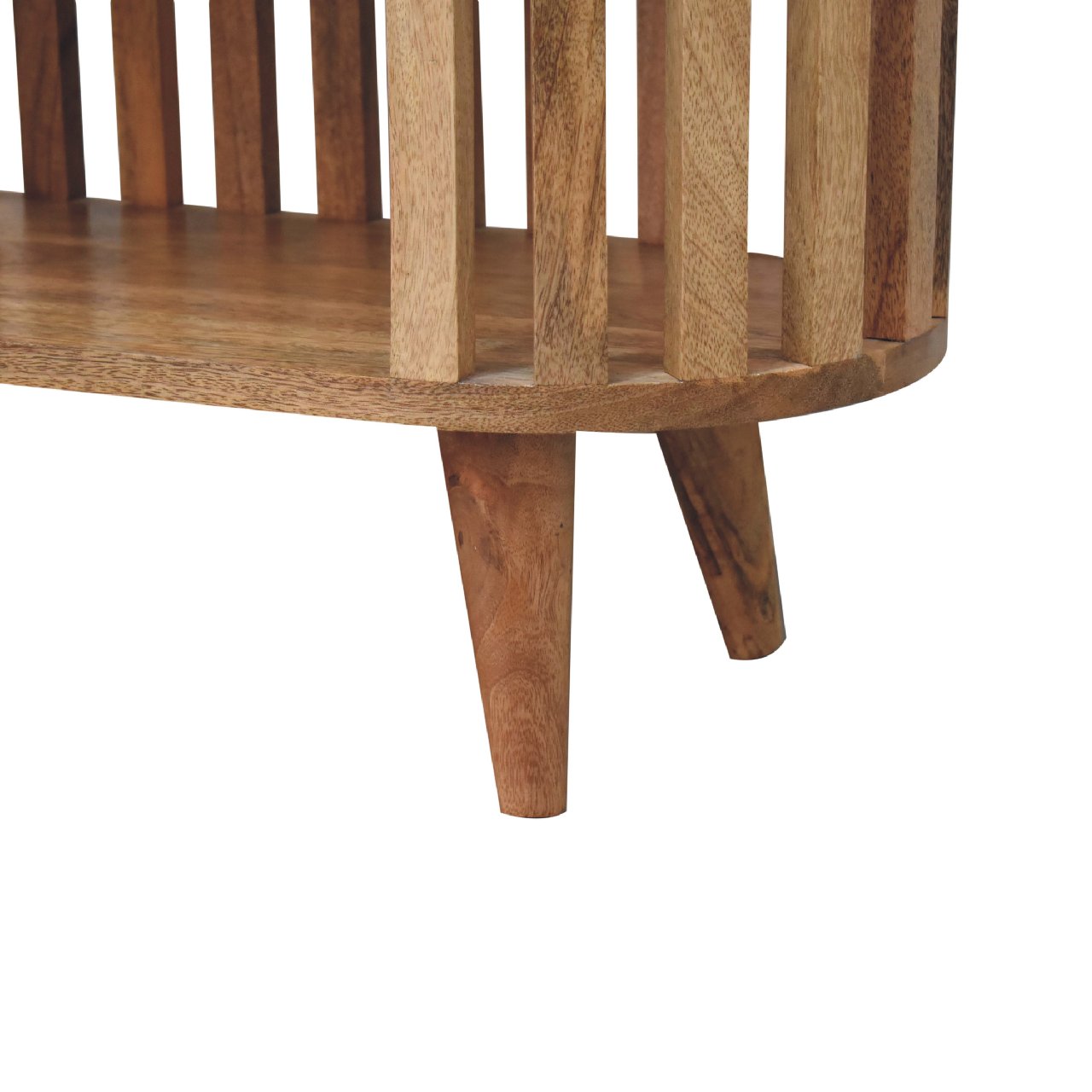 Alliance Wood Cabinet with 2 Shelves and Vertical Slats Design - Cabinets