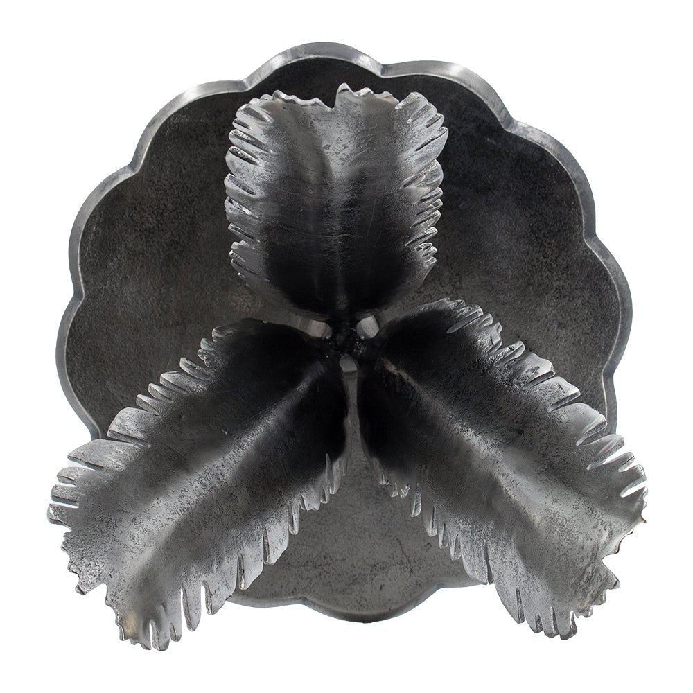 Aluminum Side Table with Leaf Design - Side Tables