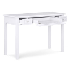 Apogee Solid Wood Desk with Drawer and Internal Keyboard Tray - Desks