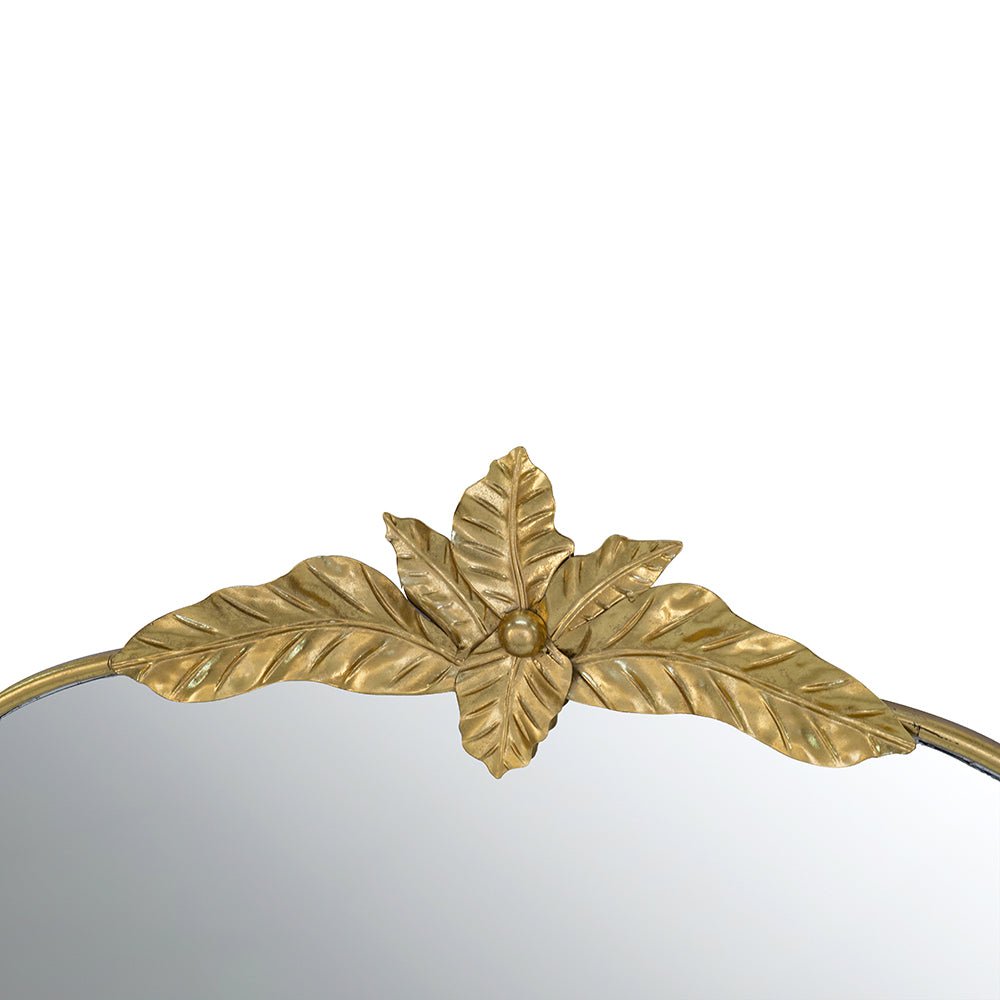 Arched Wall Mirror with Metal Frame - Mirrors
