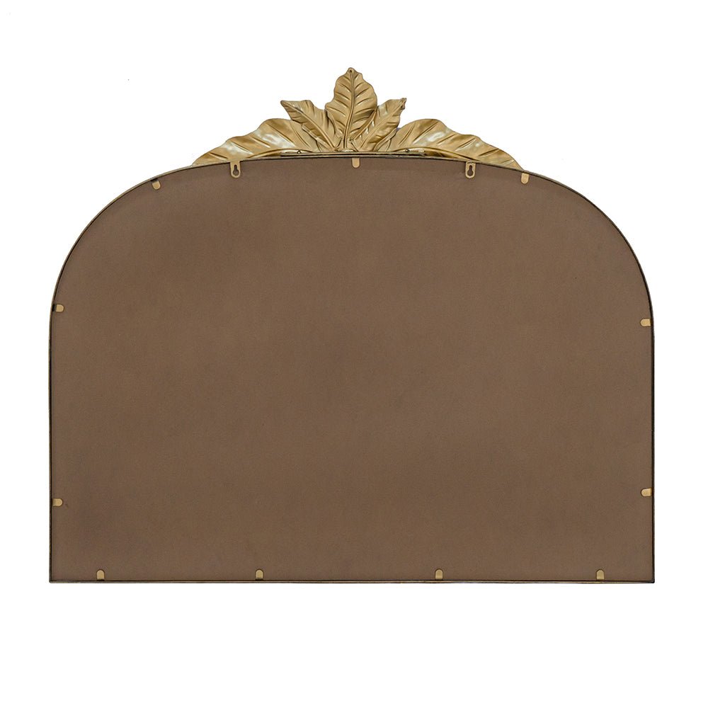 Arched Wall Mirror with Metal Frame - Mirrors