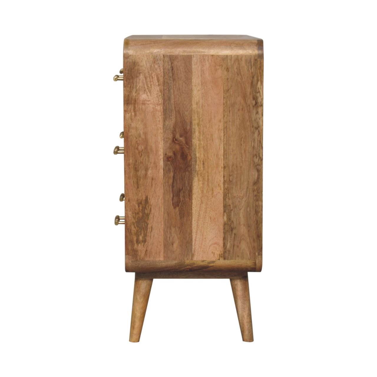Architect Solid Wood Chest with 3 Drawers and Tapered Legs - Dressers