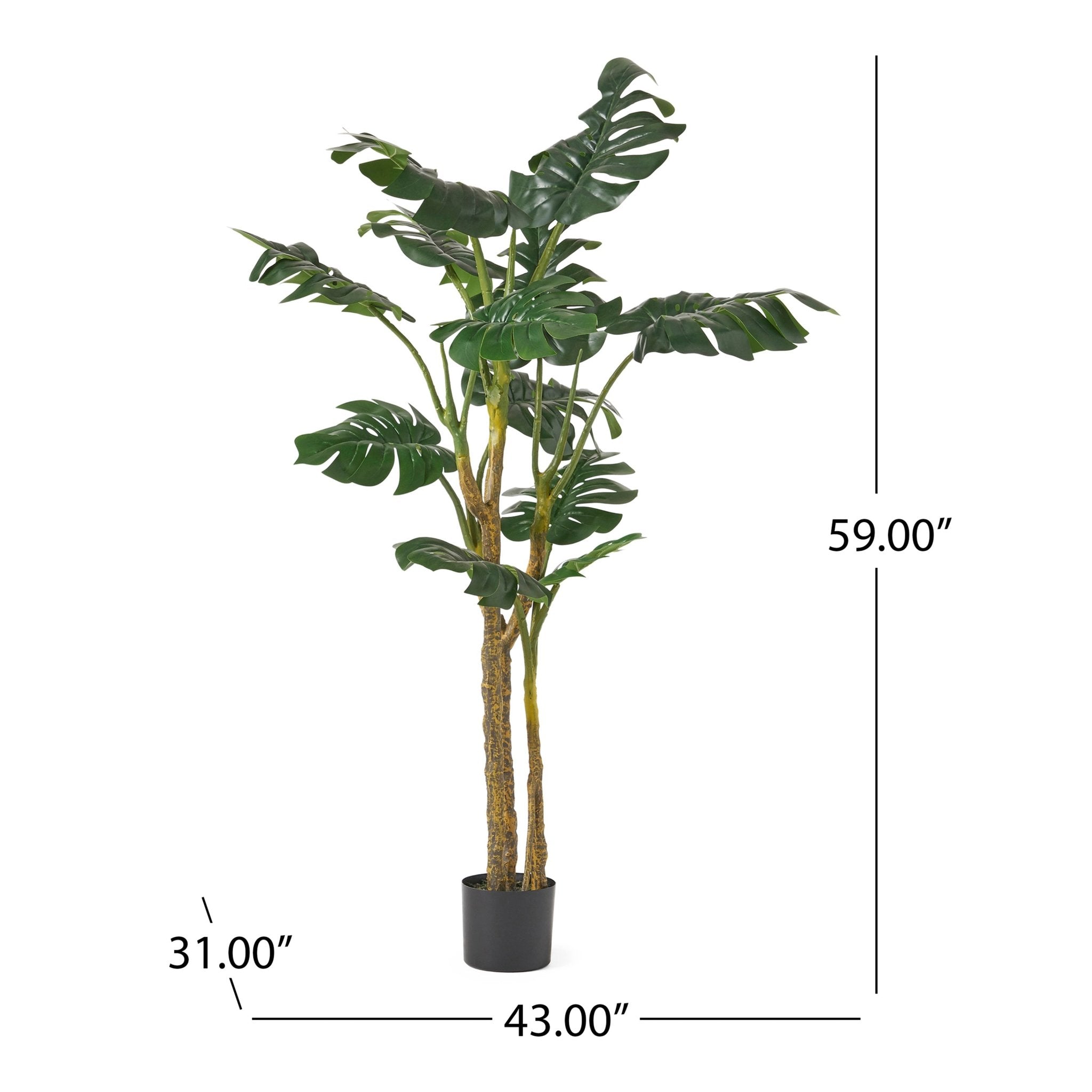 Artificial Monstera Tree - Potted Trees