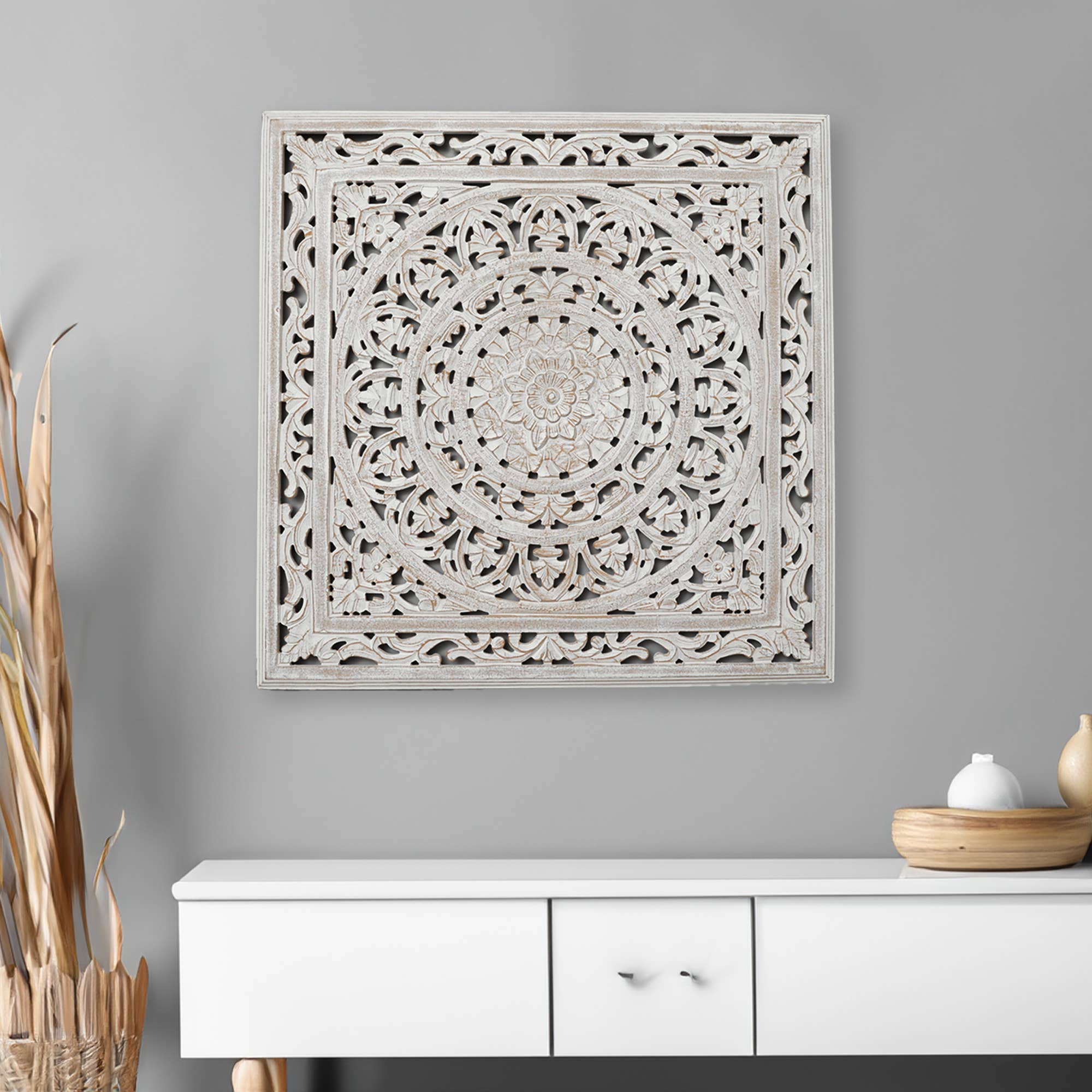 Artisanal Wooden Wall Panel - Wall Decor