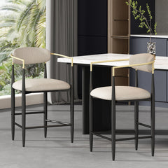Ascend Counter Stool with An Exquisite Toothpick Design and Open Backrests - Counter Stool