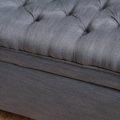 Azure Upholstered Storage Bench with Button Tufted - Benches