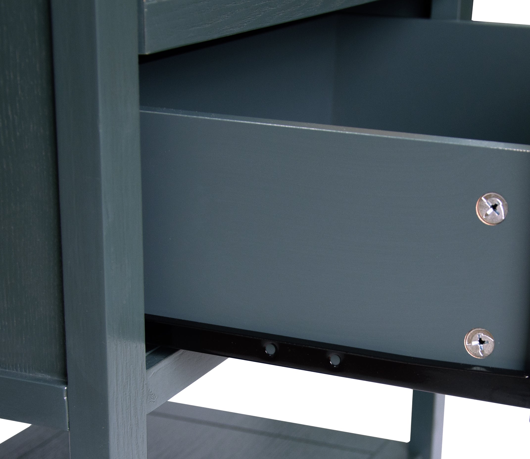 2-Drawer Side Table with Natural Rattan Drawers