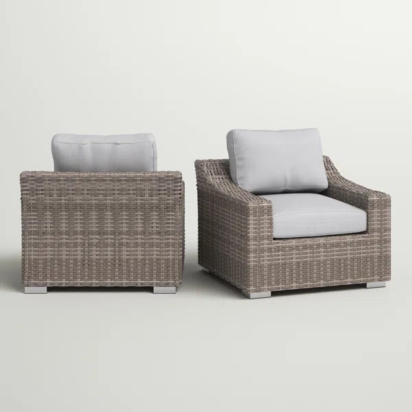 Laguna Sol All-Weather Wicker Outdoor Accent Chairs, Set of 2