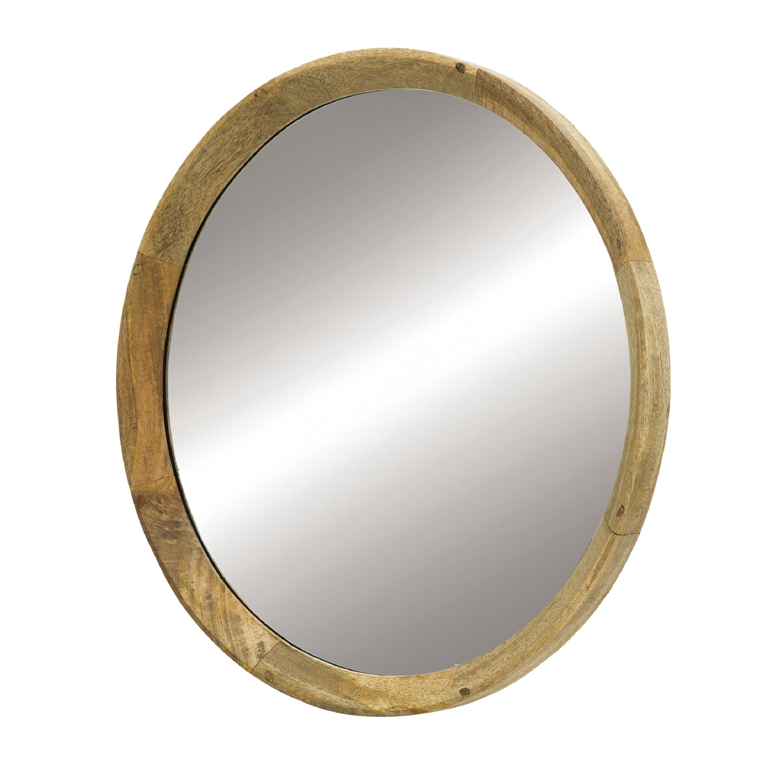 Wood Wall Mirror with Wood Frame